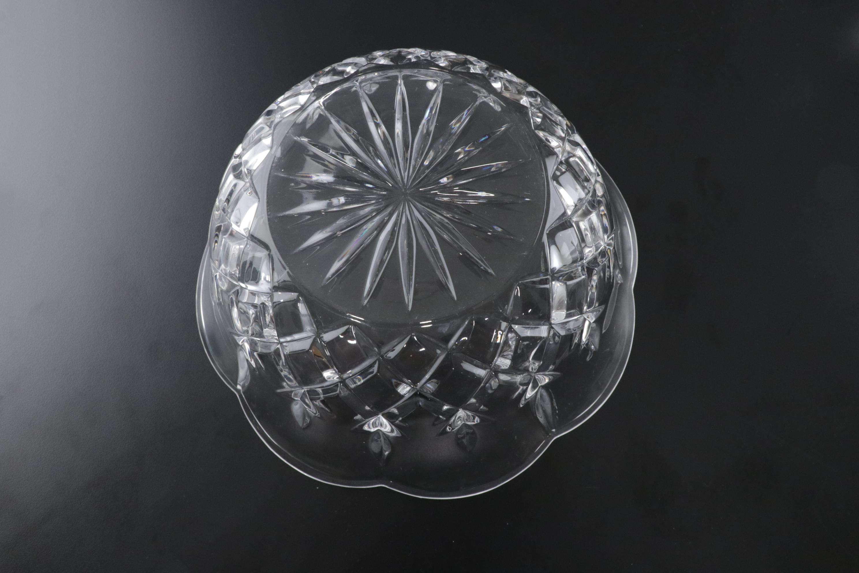Gorham "King Edward" Crystal Centerpiece Bowl Featured In Serveware Collection