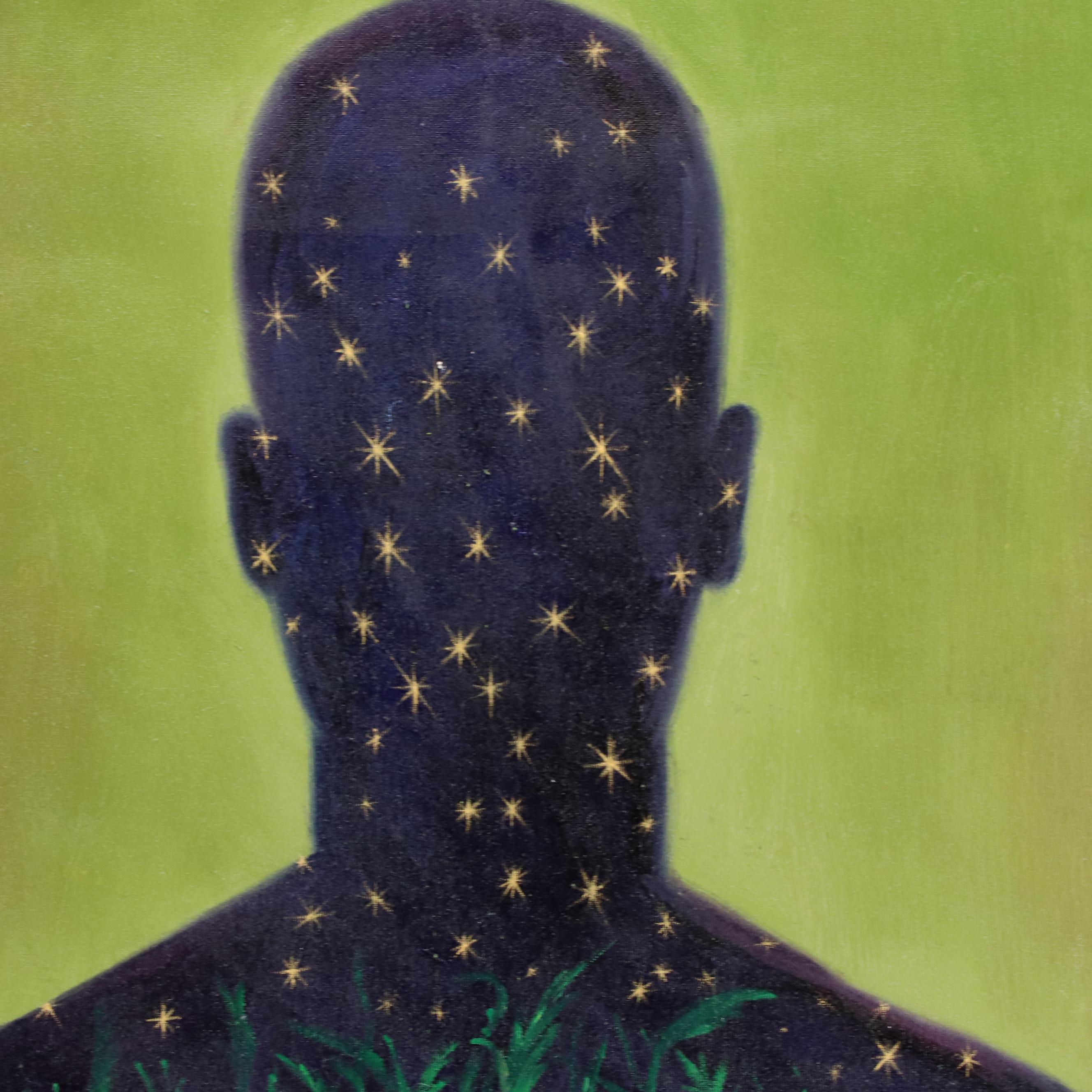 Osmel Almora Miró Double-Sided Surrealist Oil Painting "El Hombre Invisible"