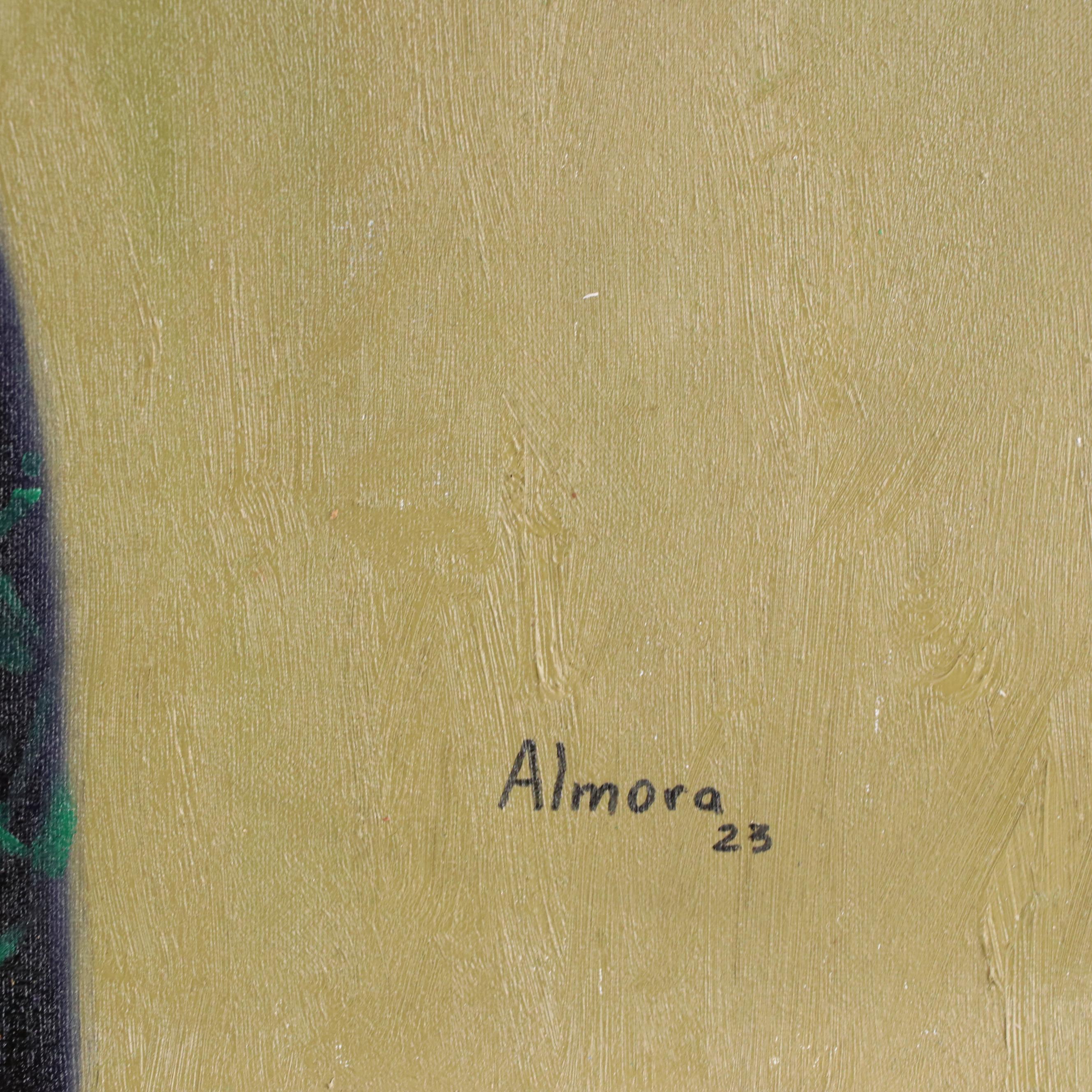 Osmel Almora Miró Double-Sided Surrealist Oil Painting "El Hombre Invisible"