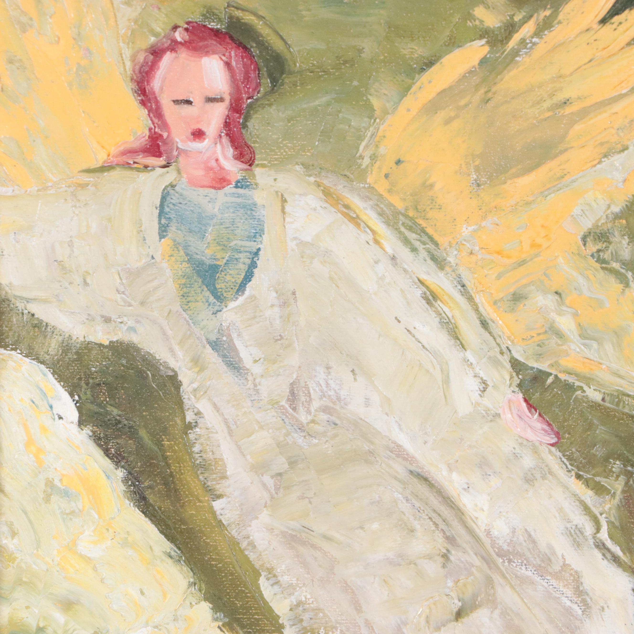 Cindy Wingo Oil Painting "Spiritual Growth," 21st Century