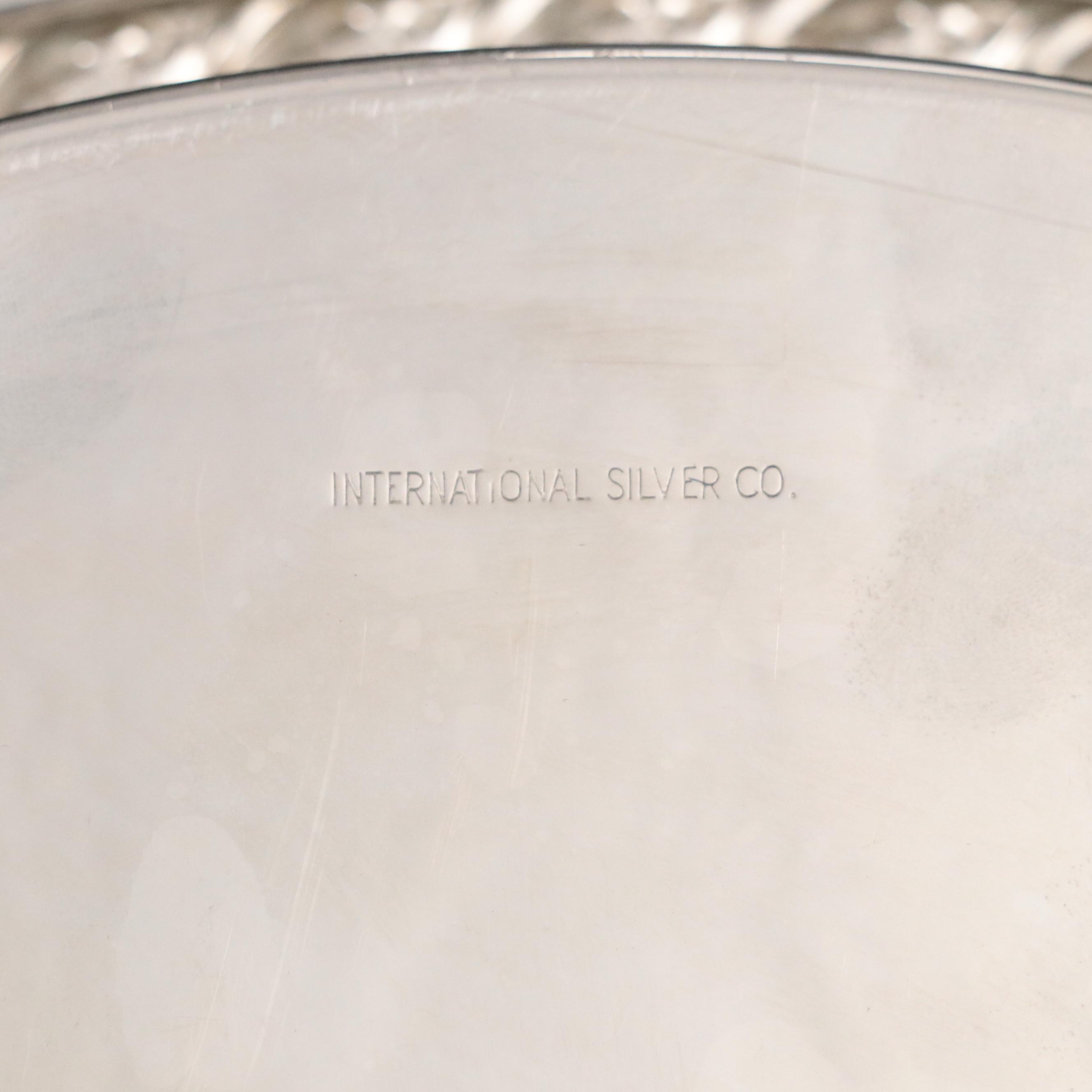 International Silver "Spring Flower" Gallery Tray with More Silver Plate Décor