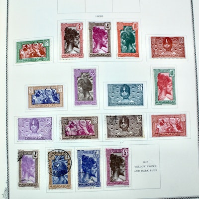 French Africa Postage Stamp Collection in a Scott Specialty Binder