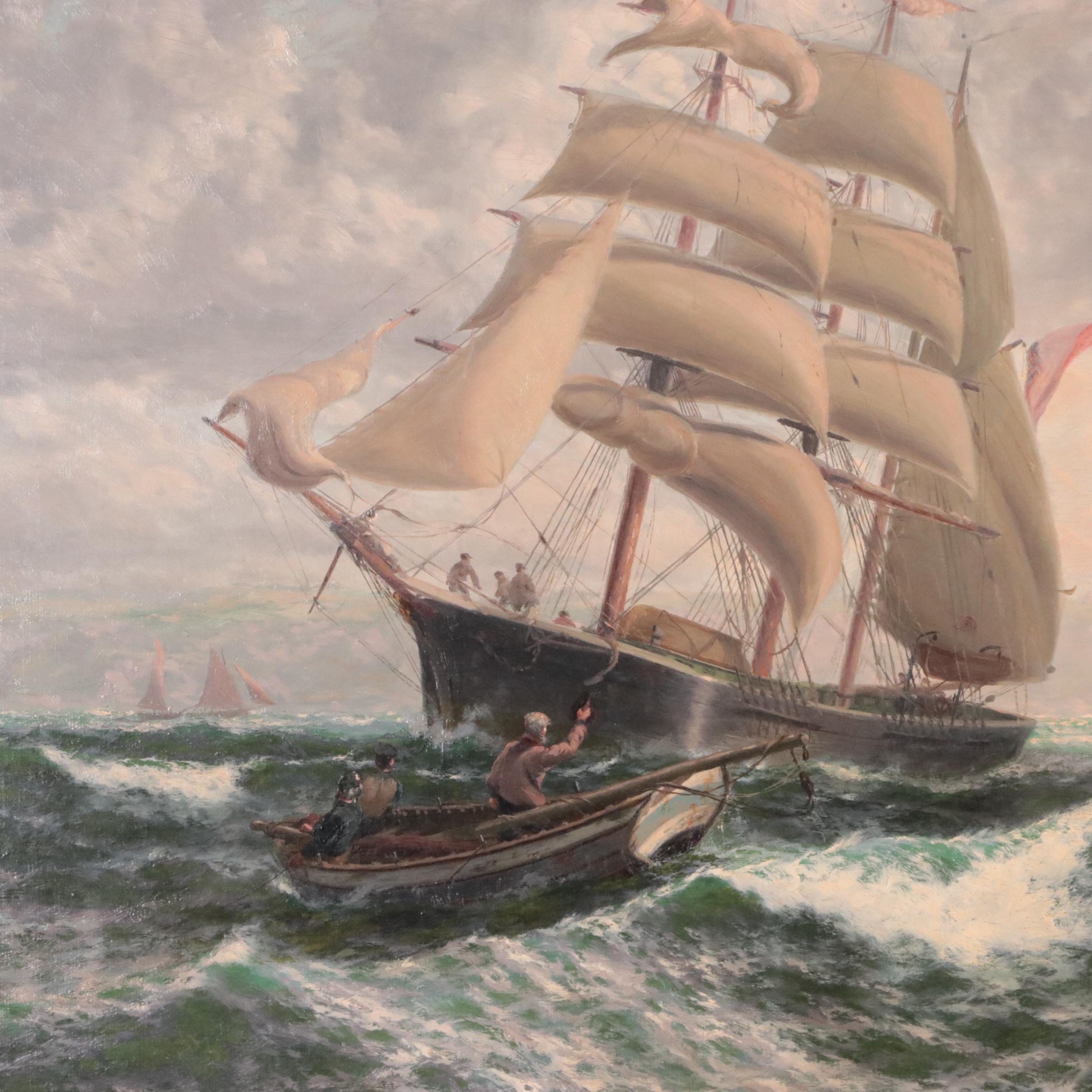 Thomas Rose Miles Oil Painting "Outward Bound"
