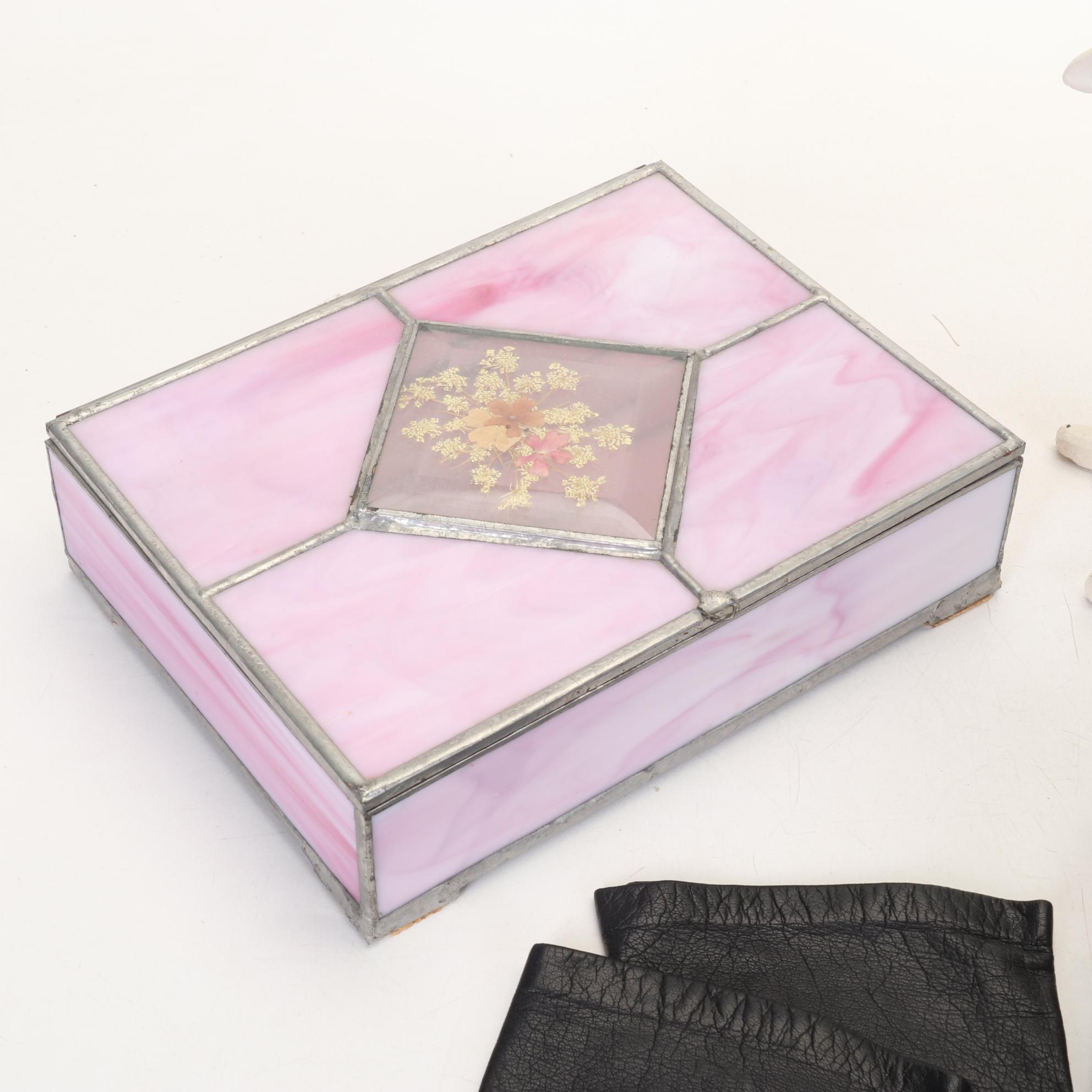 Fur Collar, Vanity Mirror, Jewelry Caskets, Hair Clips and Gloves