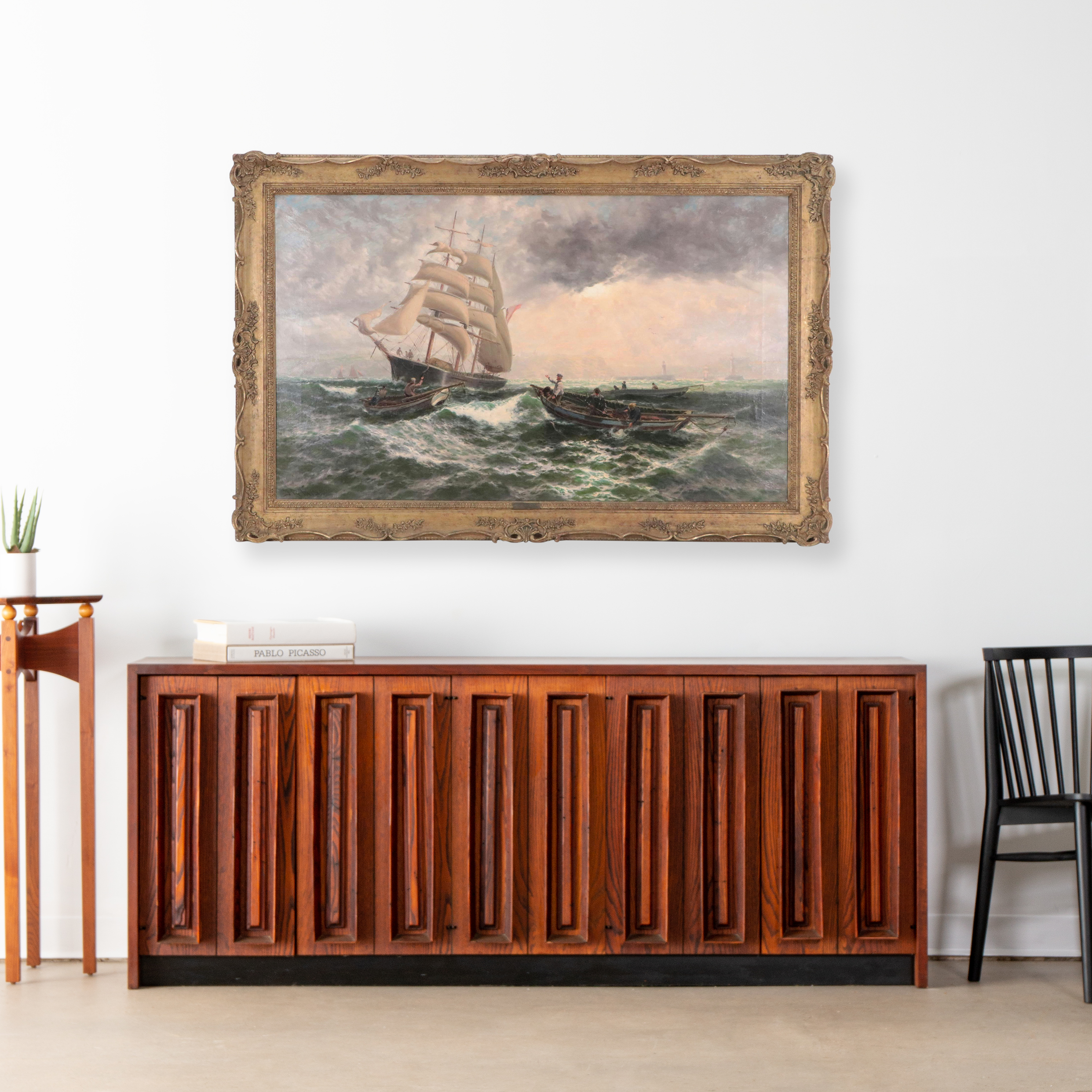 Thomas Rose Miles Oil Painting "Outward Bound"