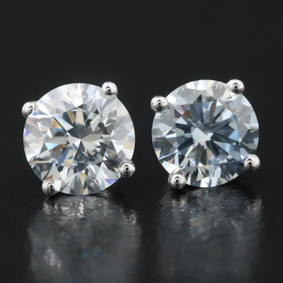 14K 2.15 CTW Lab Grown Diamond Stud Earrings