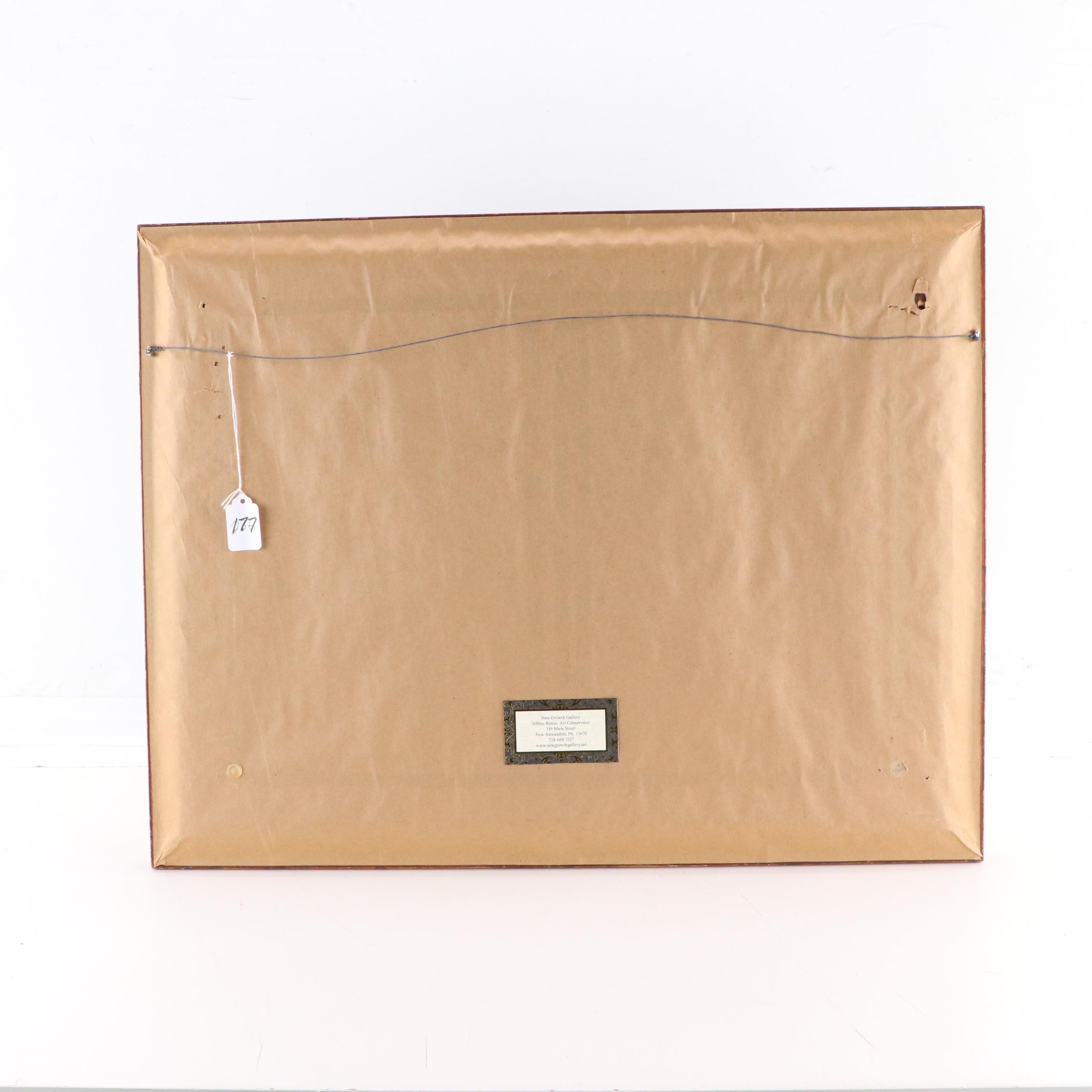 Gabriel Edouard Thurner French Impressionist River Scene Oil Painting