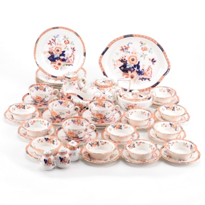 English S. Radford "Freda" Hand-Painted Porcelain Tea Service and Tableware
