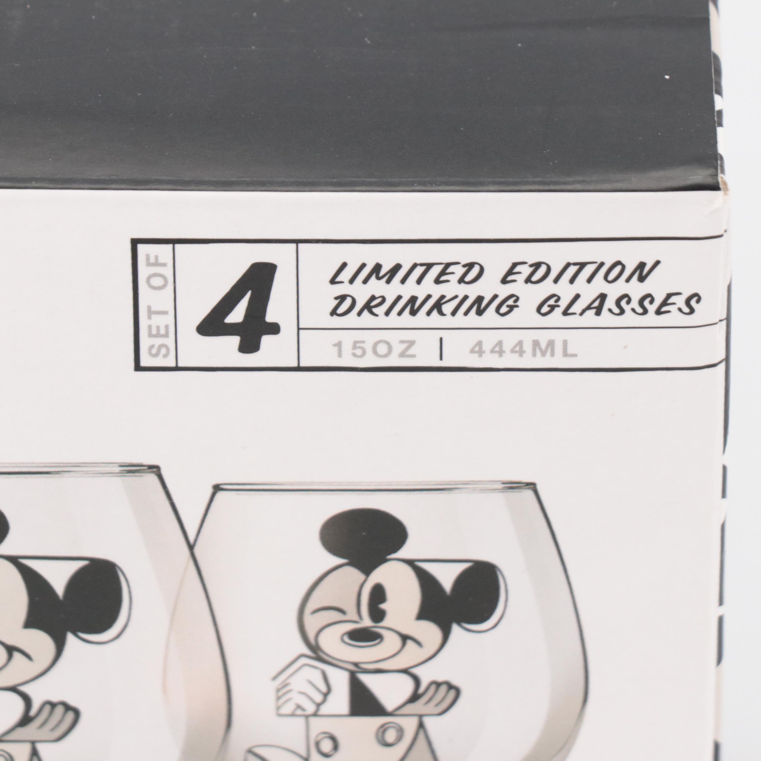 JoyJolt Limited Edition Disney Mickey Mouse Drinking Glasses