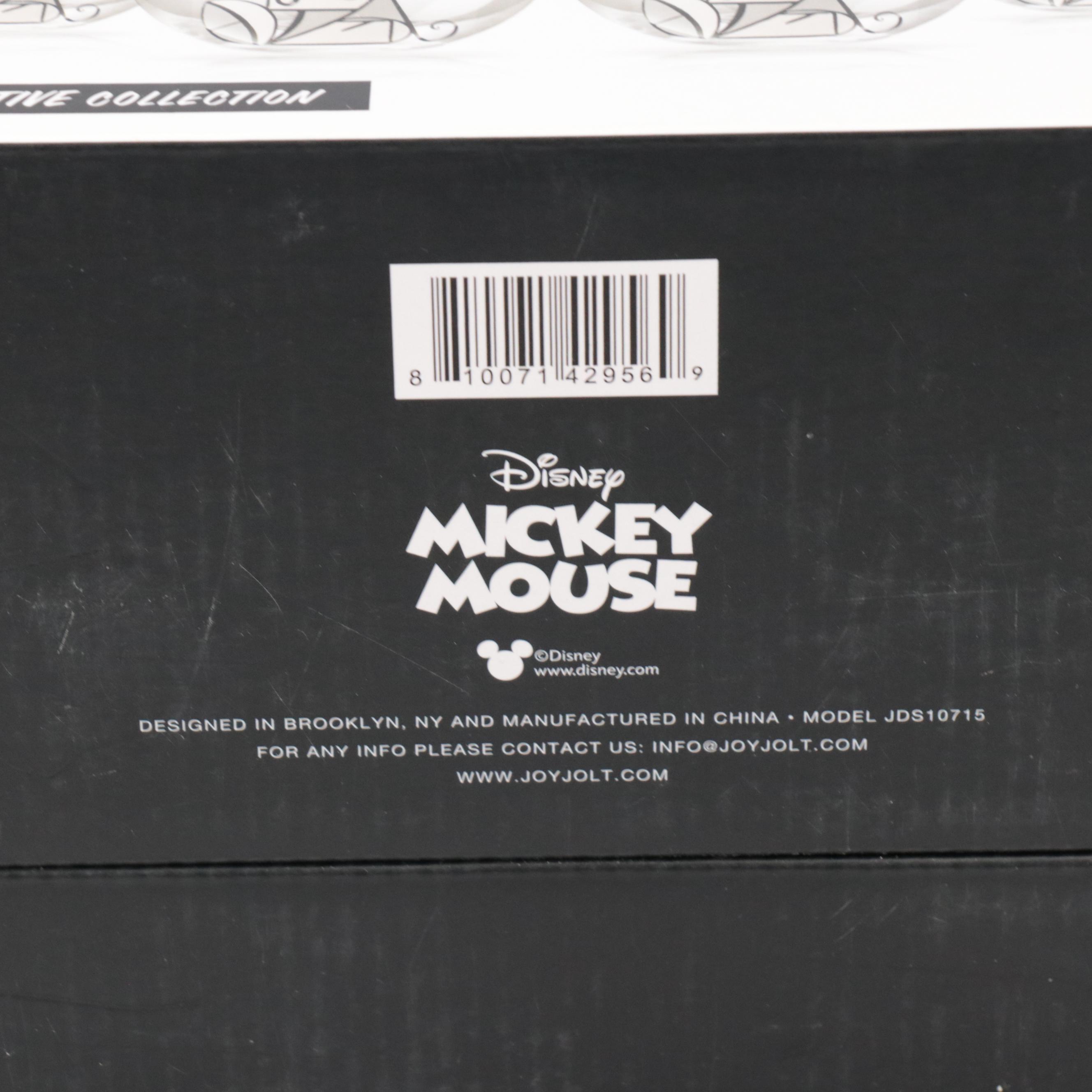 JoyJolt Limited Edition Disney Mickey Mouse Drinking Glasses