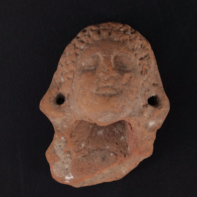 Ancient Roman Terracotta Pottery Sherd of a Woman's Head