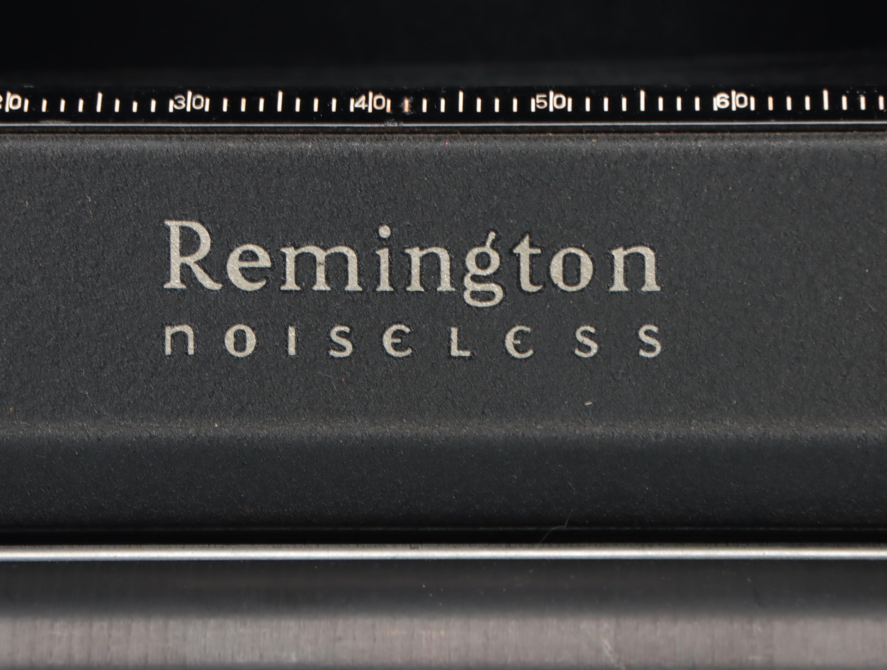 Remington Rand Noiseless Portable Typewriter with Case