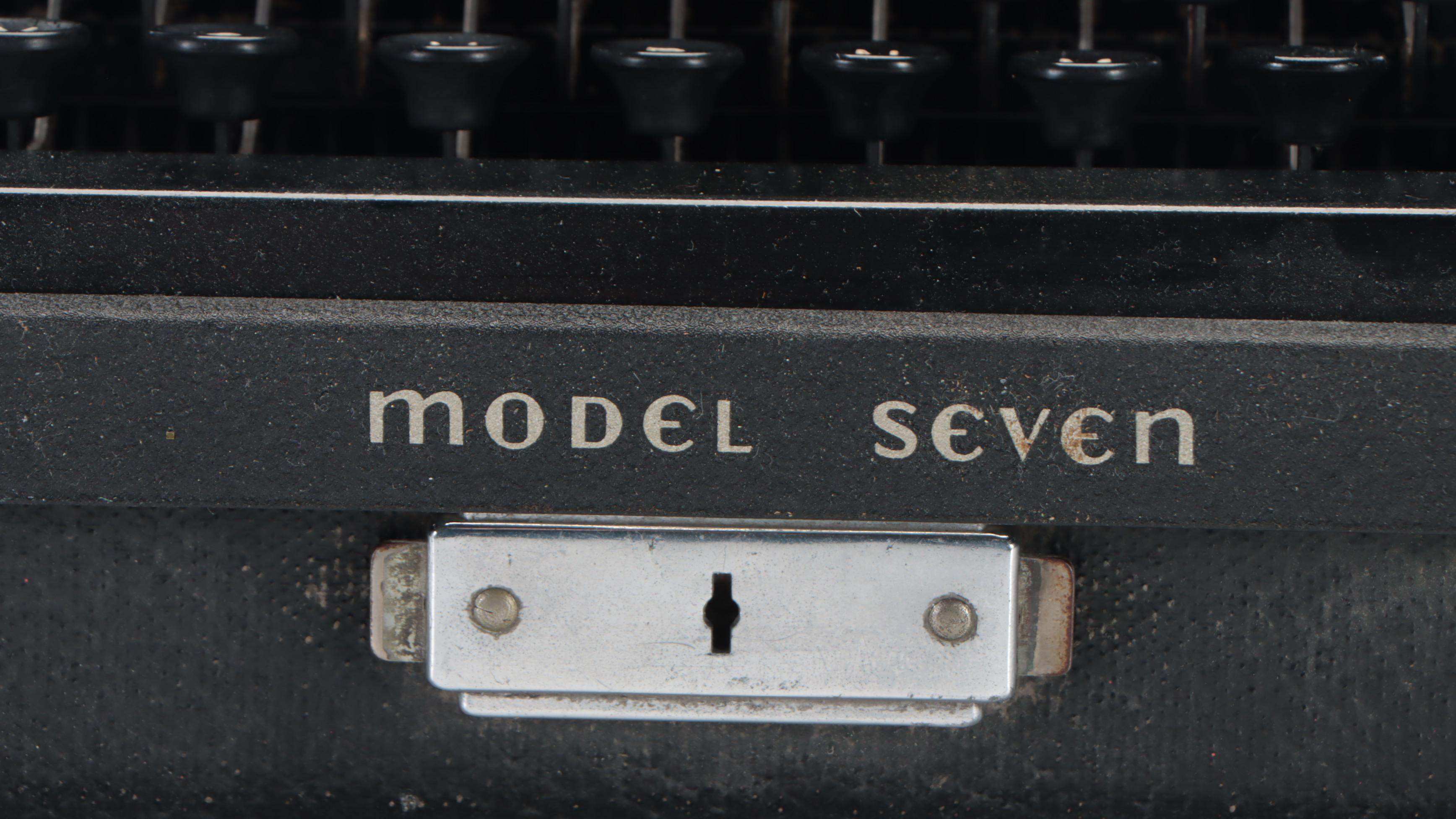 Remington Rand Noiseless Portable Typewriter with Case