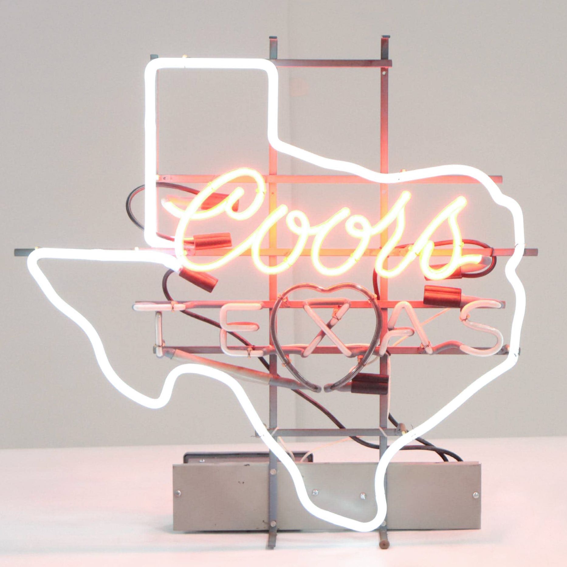 Vintage Coors Beer Texas Advertising Neon Sign