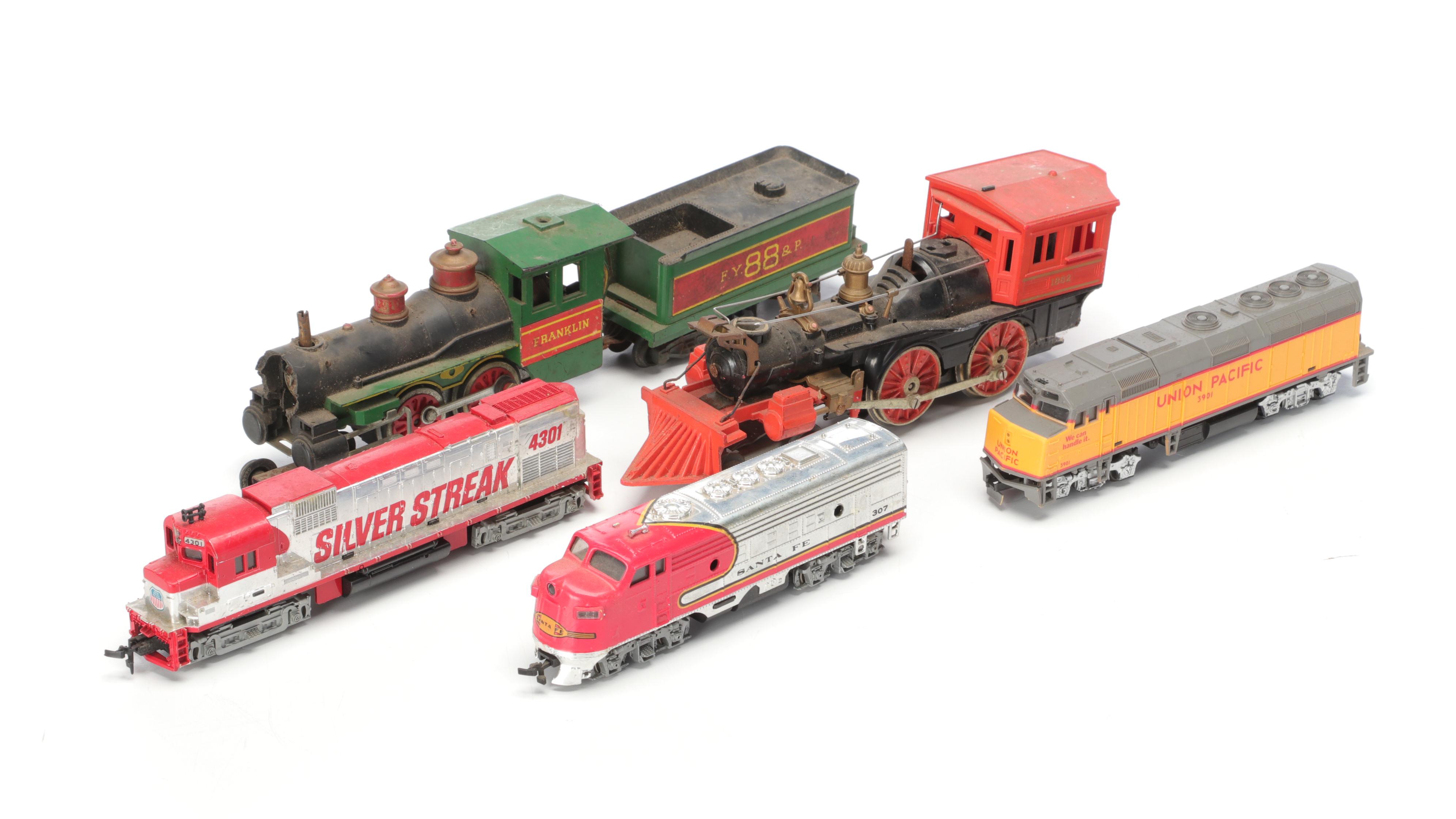Tyco HO Scale Model Trains with Assorted Tracks, Accessories, and More