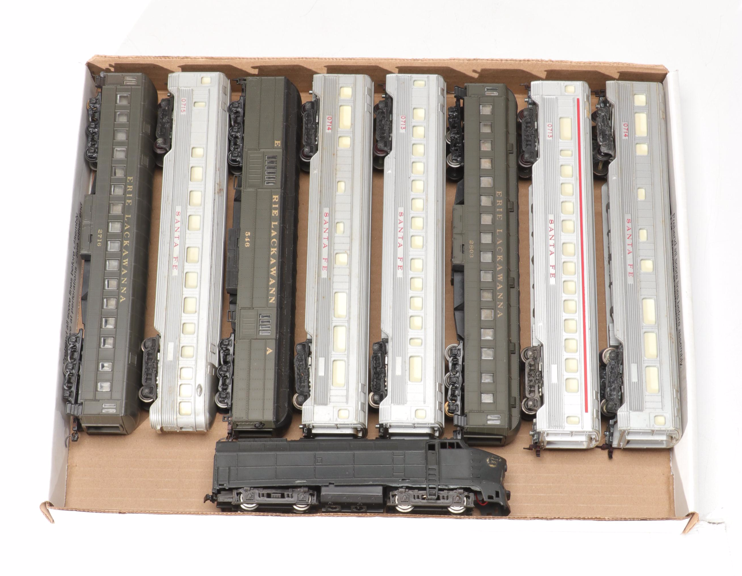 Tyco HO Scale Model Trains with Assorted Tracks, Accessories, and More