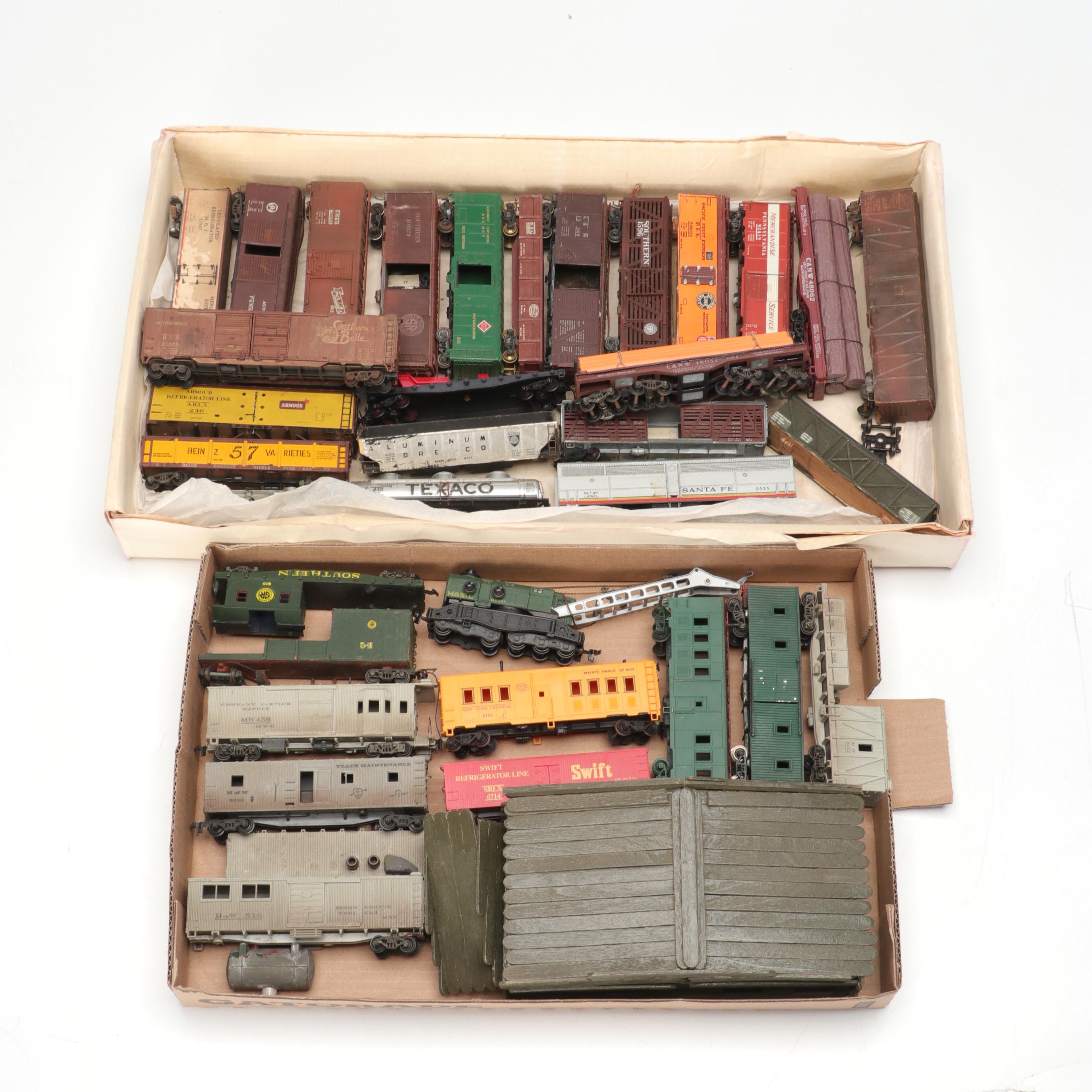 Tyco HO Scale Model Trains with Assorted Tracks, Accessories, and More