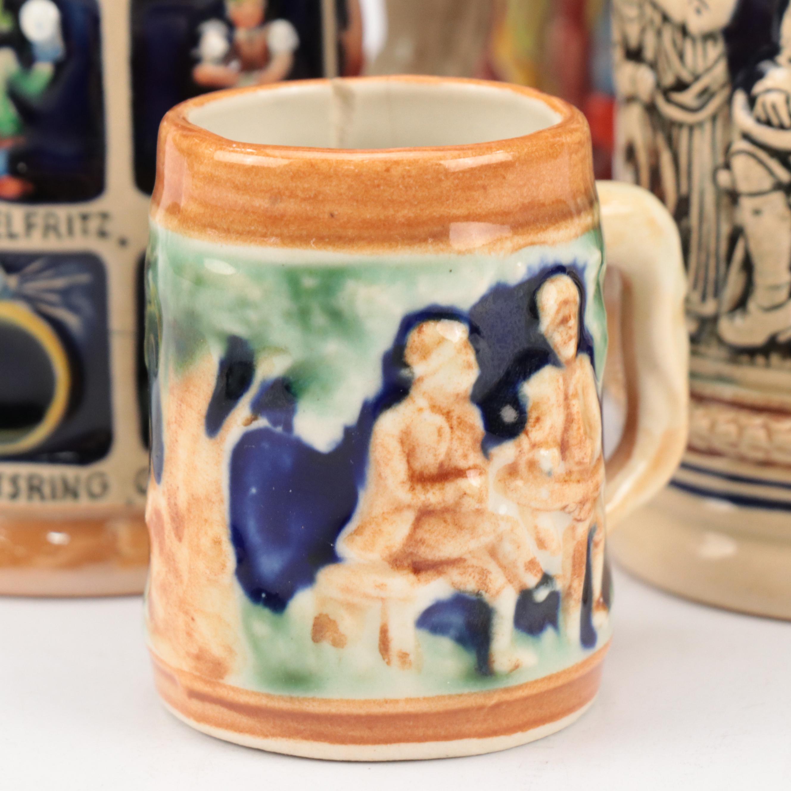 Thewalt Ceramic Beer Stein with Other German Beer Steins and More