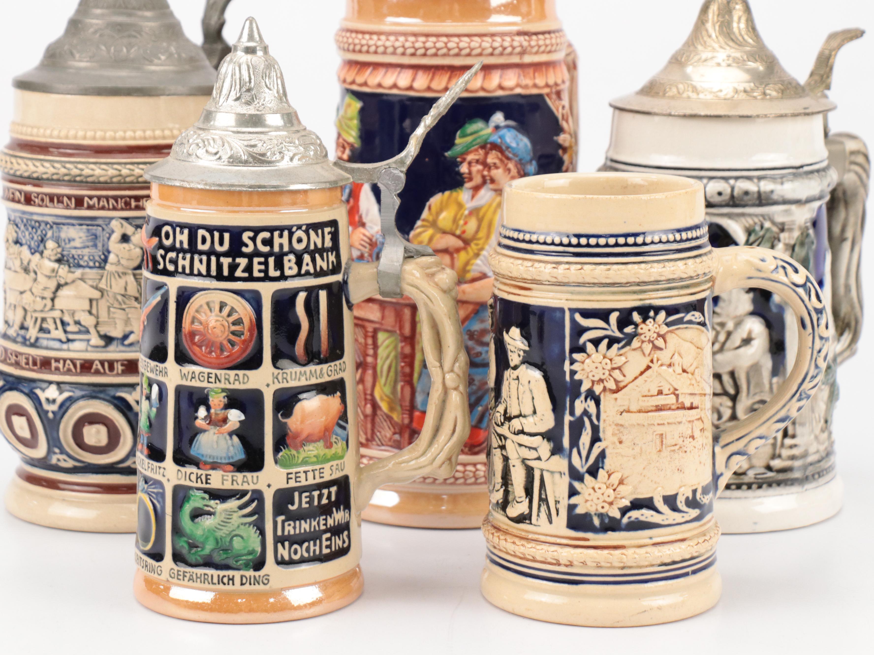 Thewalt Ceramic Beer Stein with Other German Beer Steins and More