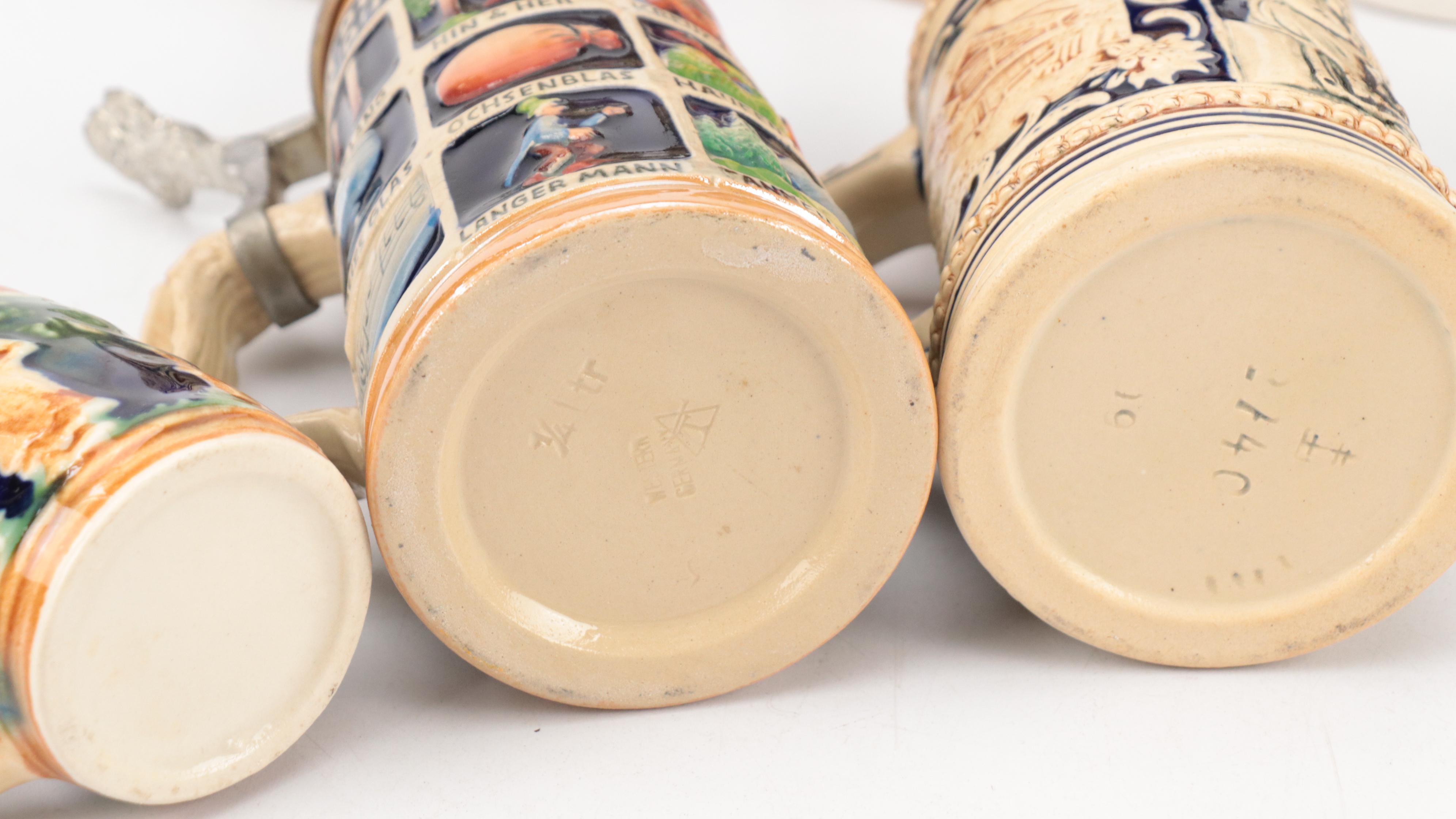 Thewalt Ceramic Beer Stein with Other German Beer Steins and More