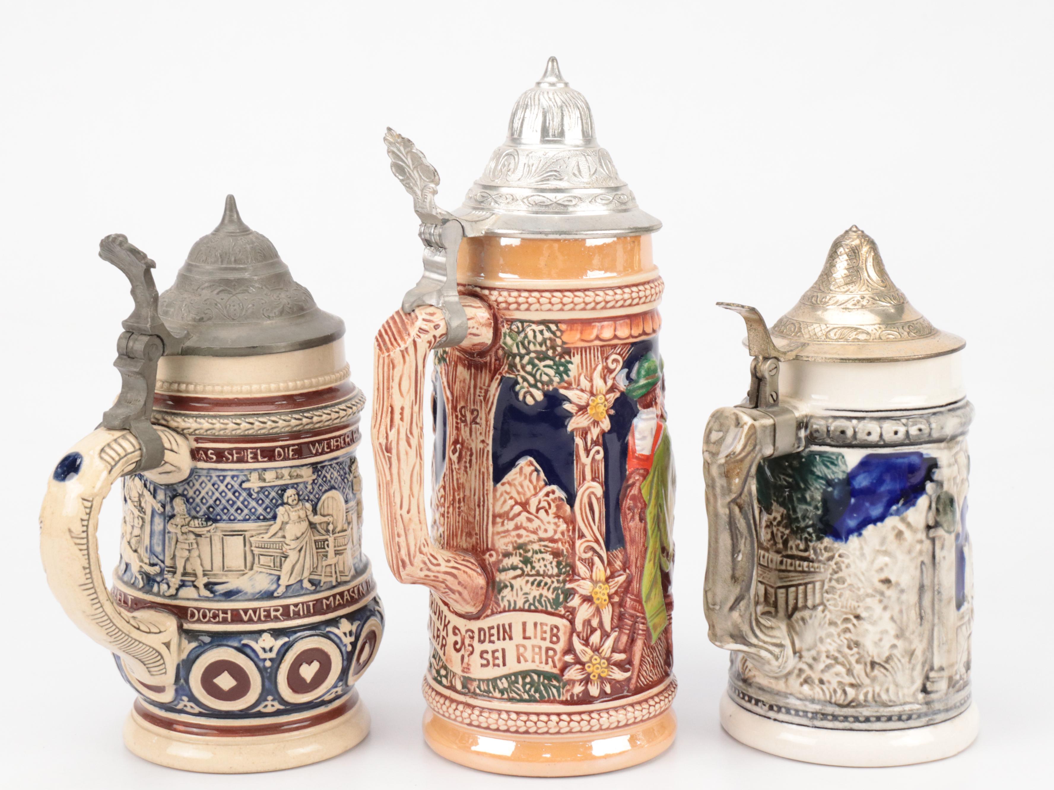 Thewalt Ceramic Beer Stein with Other German Beer Steins and More
