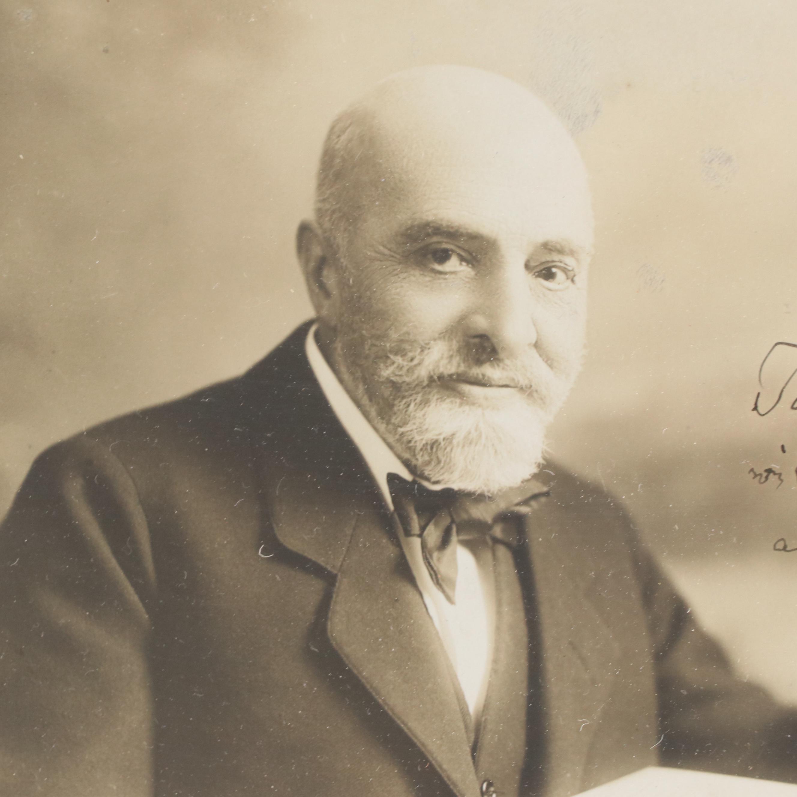 Autographed Silver Gelatin Portrait of Leopold Auer, Circa 1927