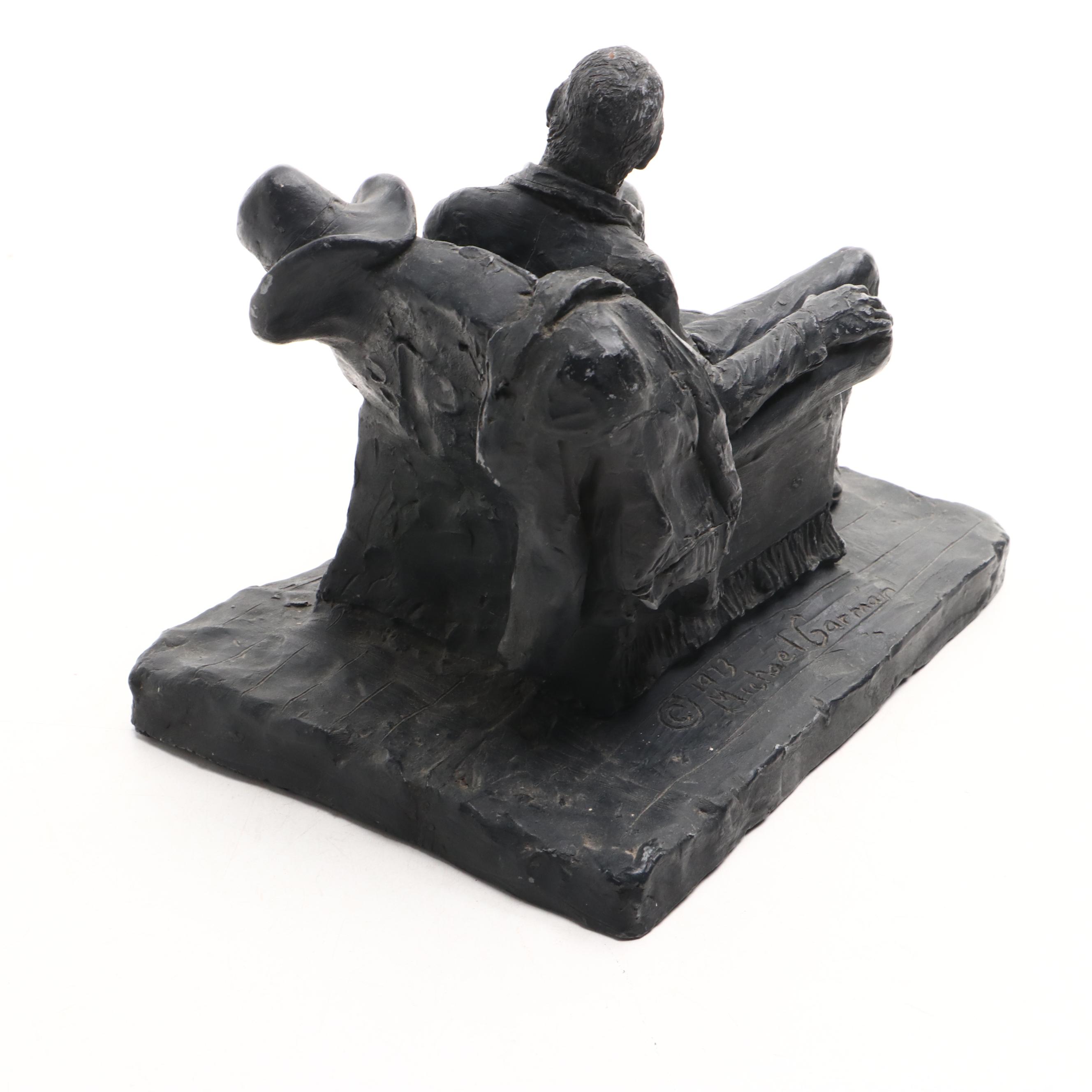 Michael Garman Sculpture "Chairman On The Range," 1973