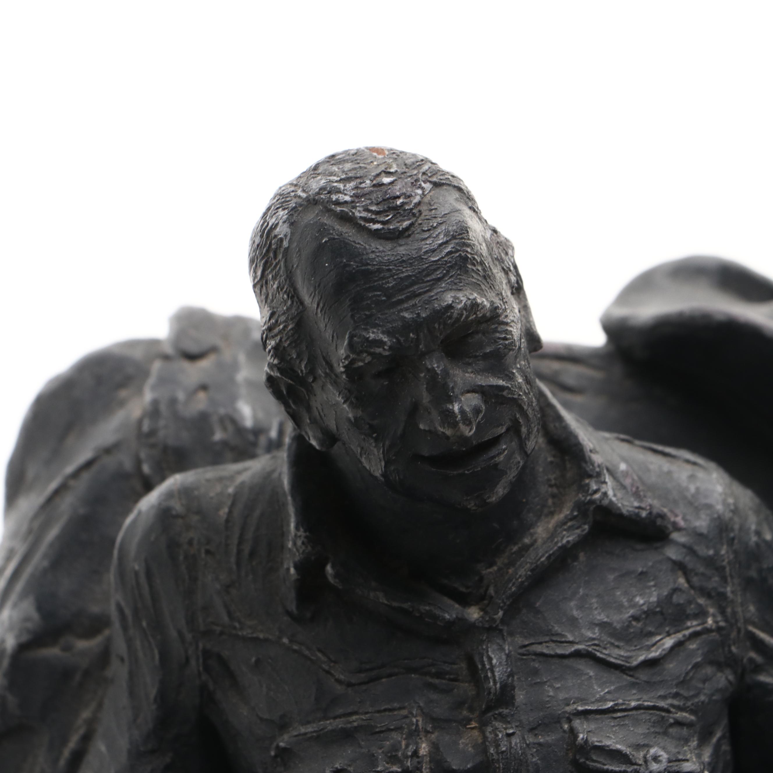 Michael Garman Sculpture "Chairman On The Range," 1973