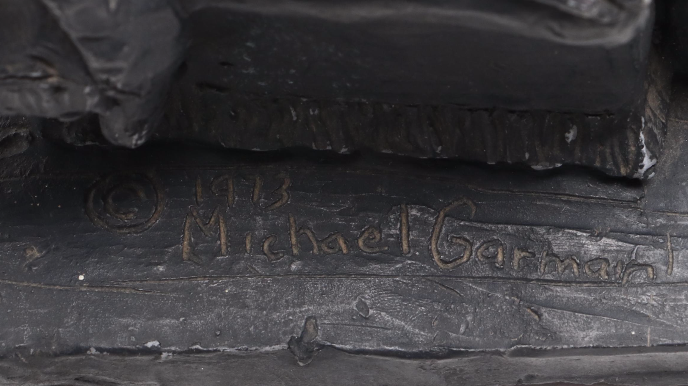 Michael Garman Sculpture "Chairman On The Range," 1973