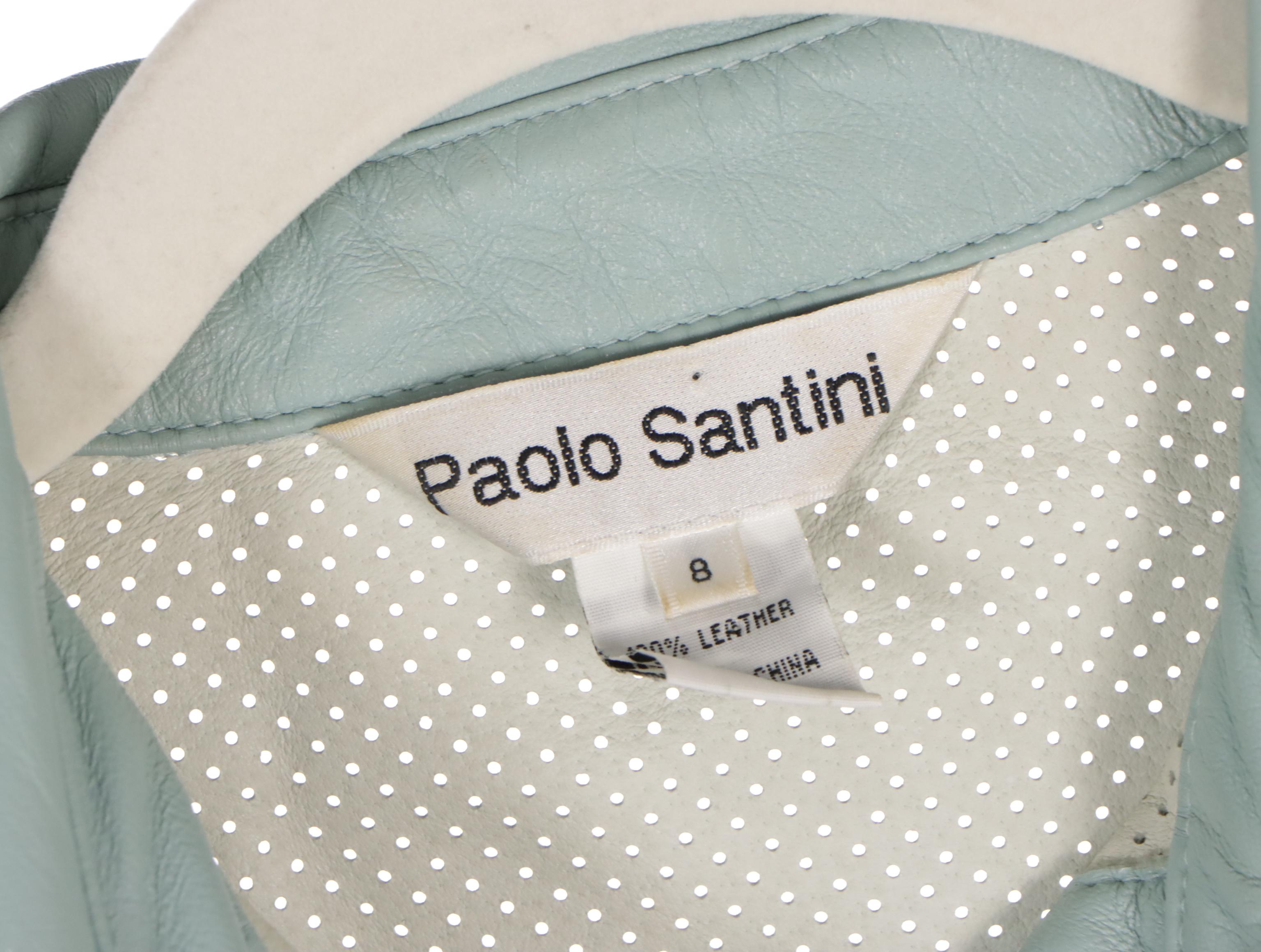 Francine Wrap Shirt in Leather and Paolo Santini Leather Shirt with Siena Skirt