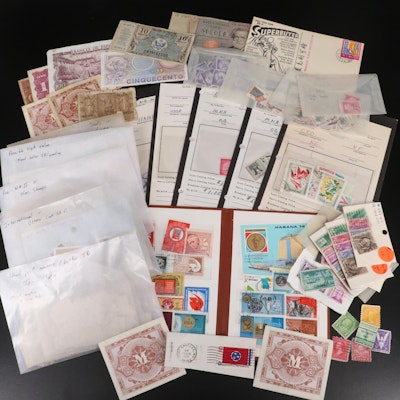 Assortment of U.S. and World Postage Stamps
