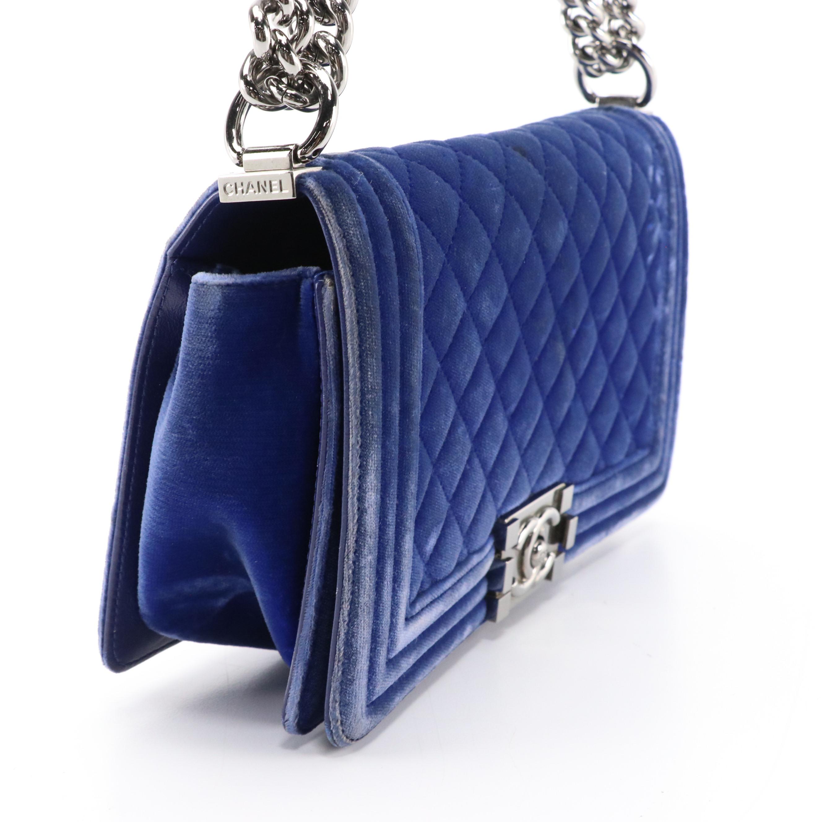 Chanel Boy Flap Medium Bag in Quilted Velvet