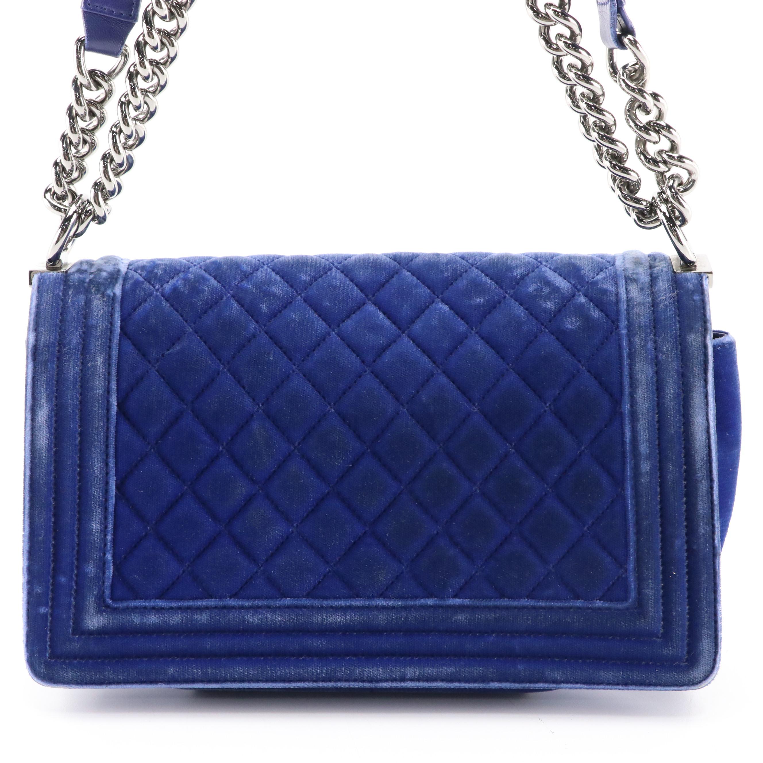 Chanel Boy Flap Medium Bag in Quilted Velvet