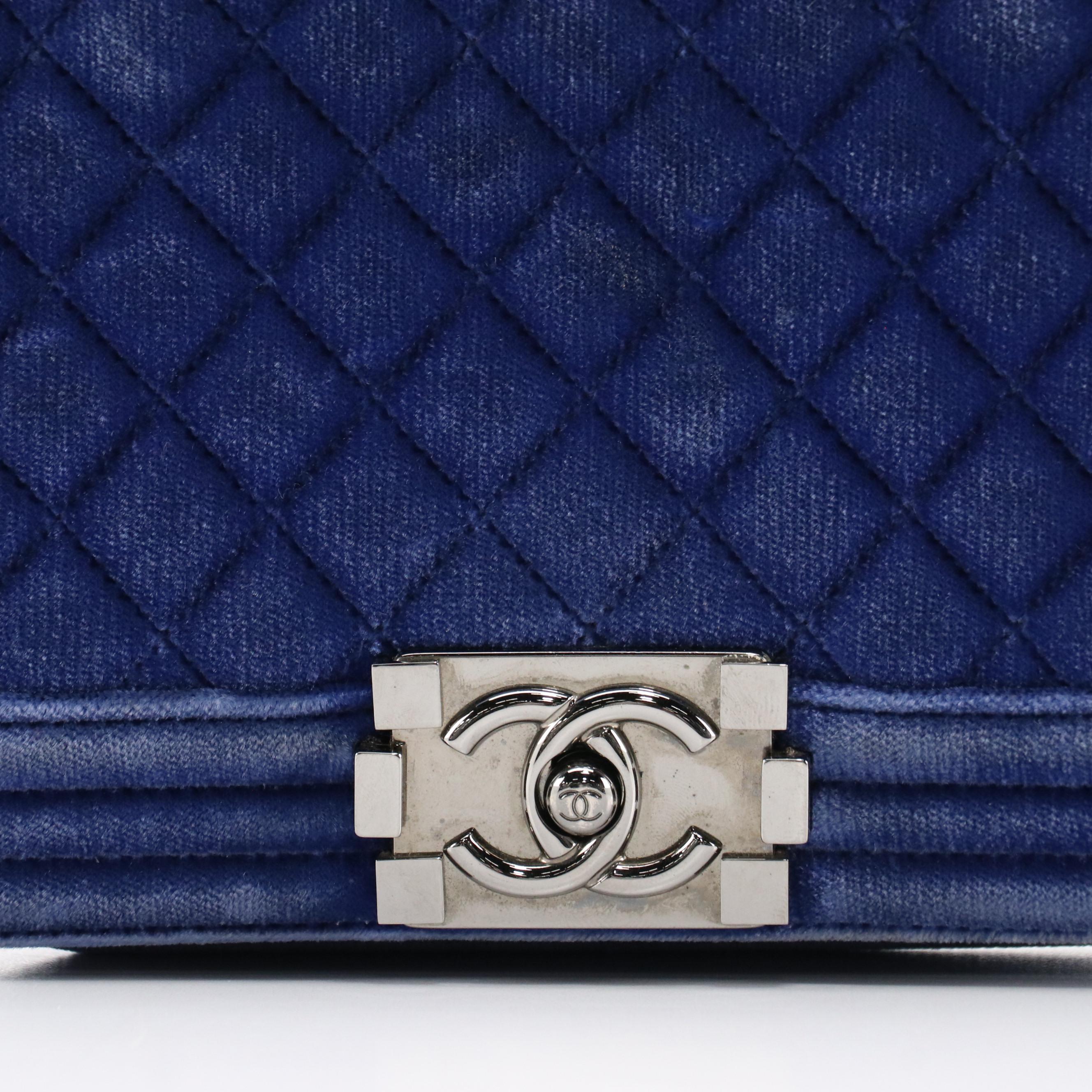 Chanel Boy Flap Medium Bag in Quilted Velvet
