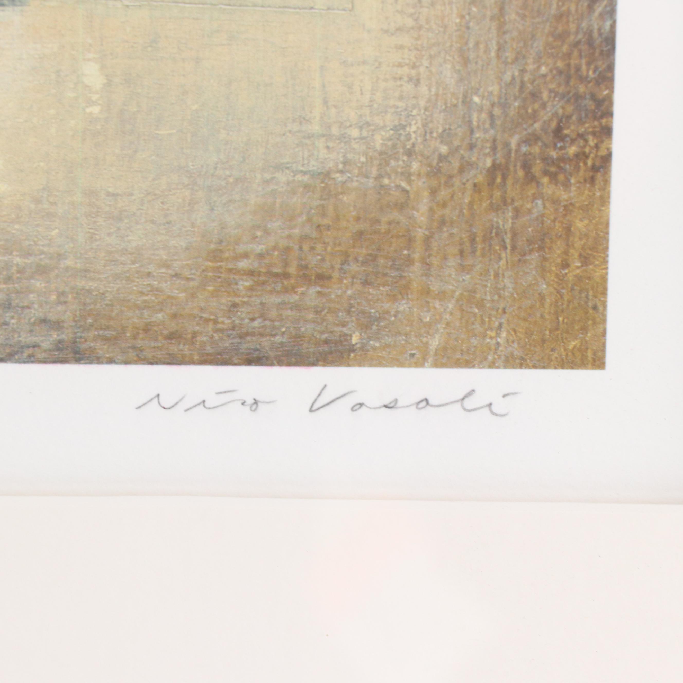 Niro Vasali Abstract Geometric Giclée "Crossroads," 21st Century