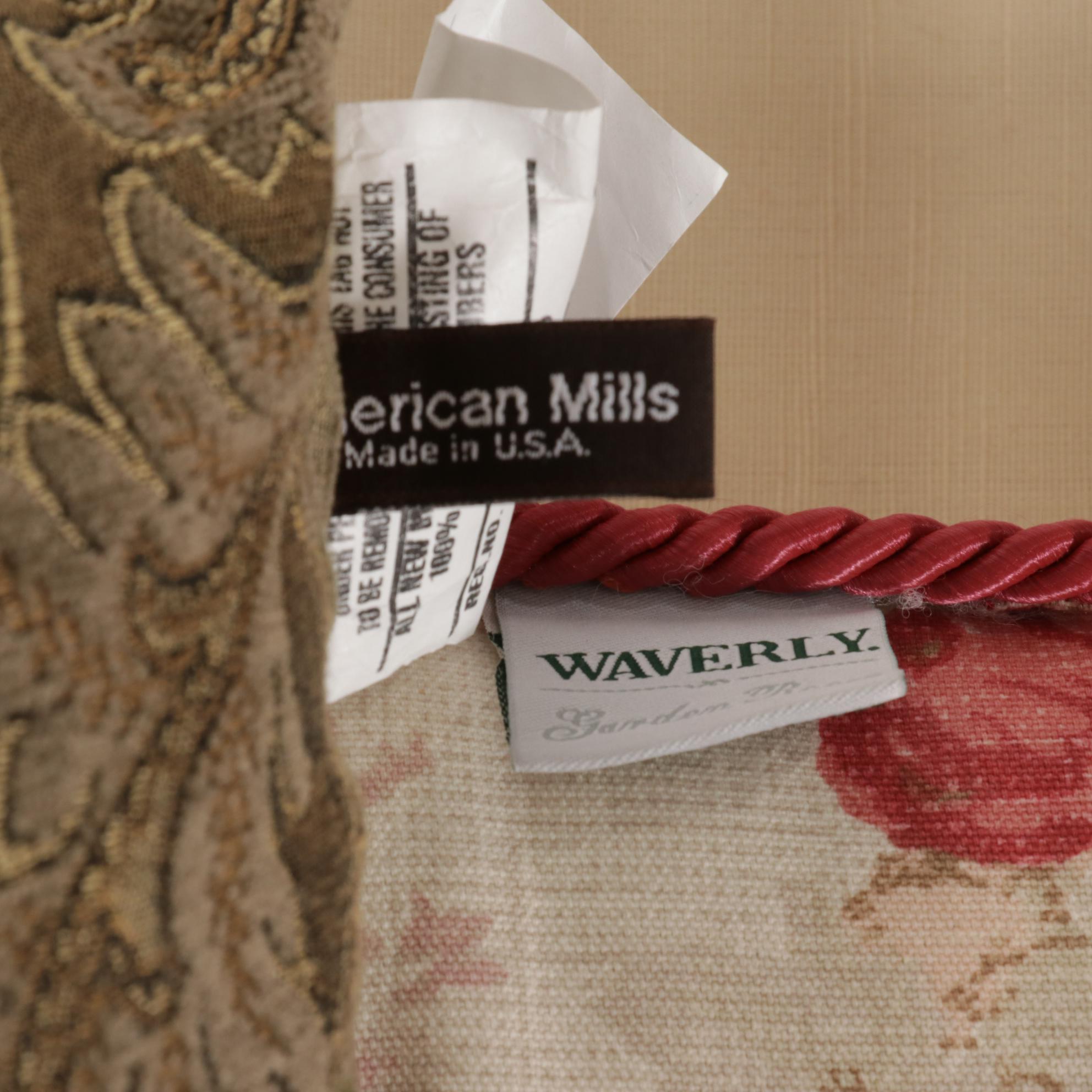 Pair of Chippendale Style Rattan and Caned Seat High-Back Armchairs