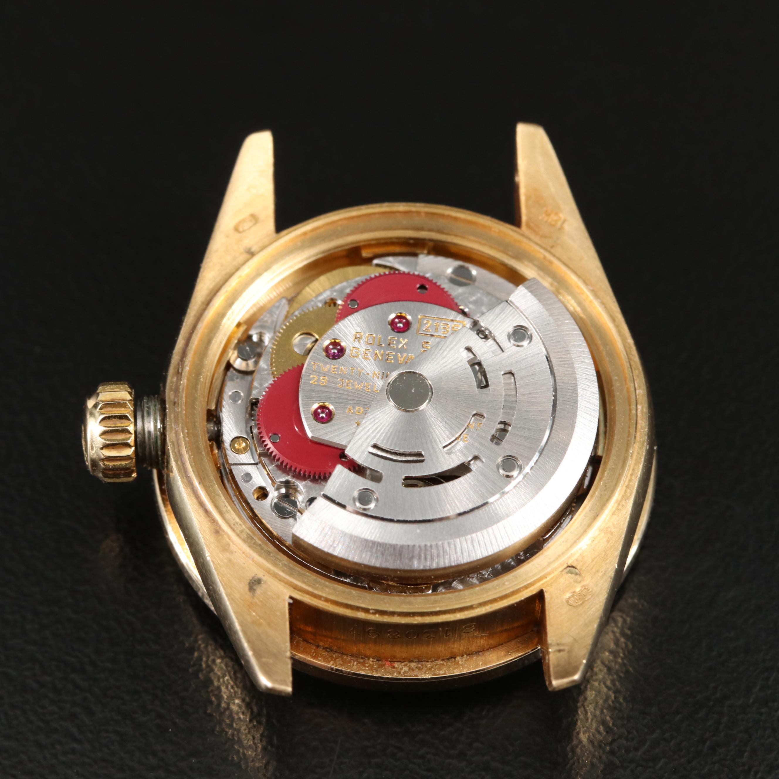 1984 Rolex Datejust 1.15 CTW Custom Diamond Dial & Bezel 18K Gold Watch