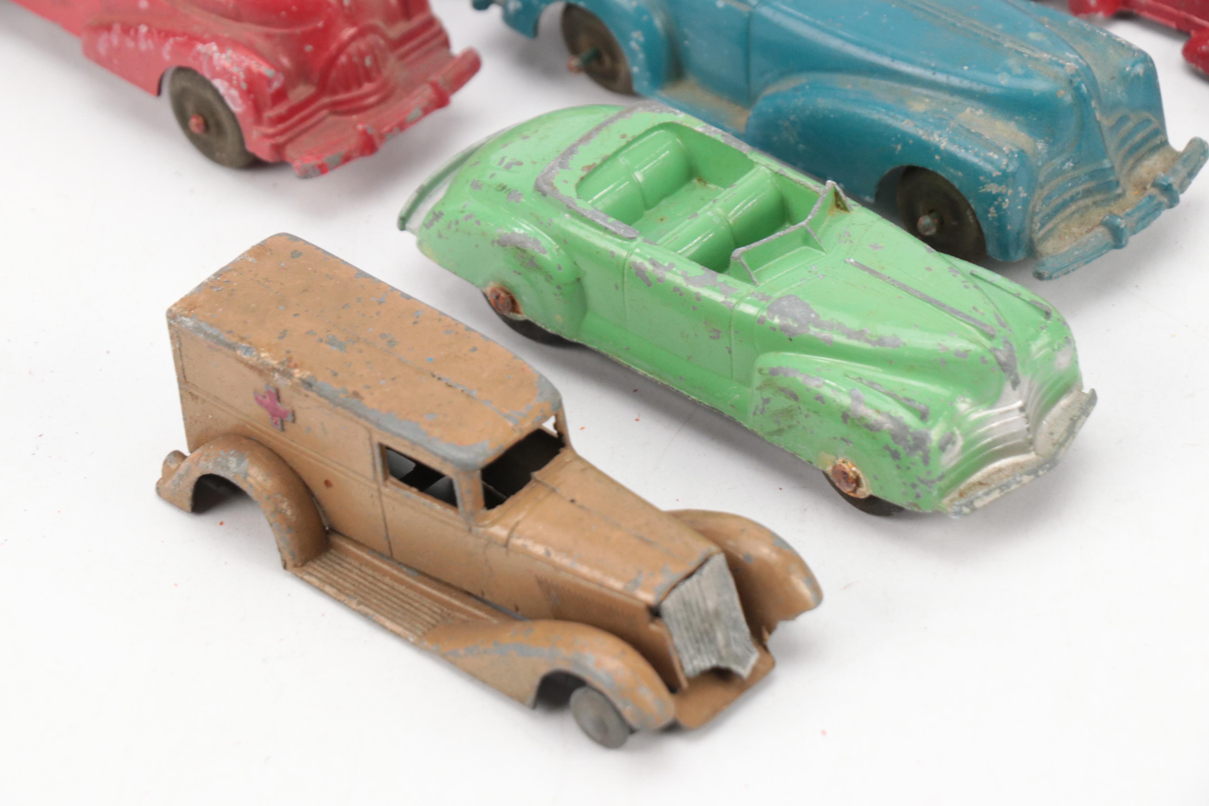 Manoil, TootsieToy, Lansing and More Toy Cars, Mid-20th Century