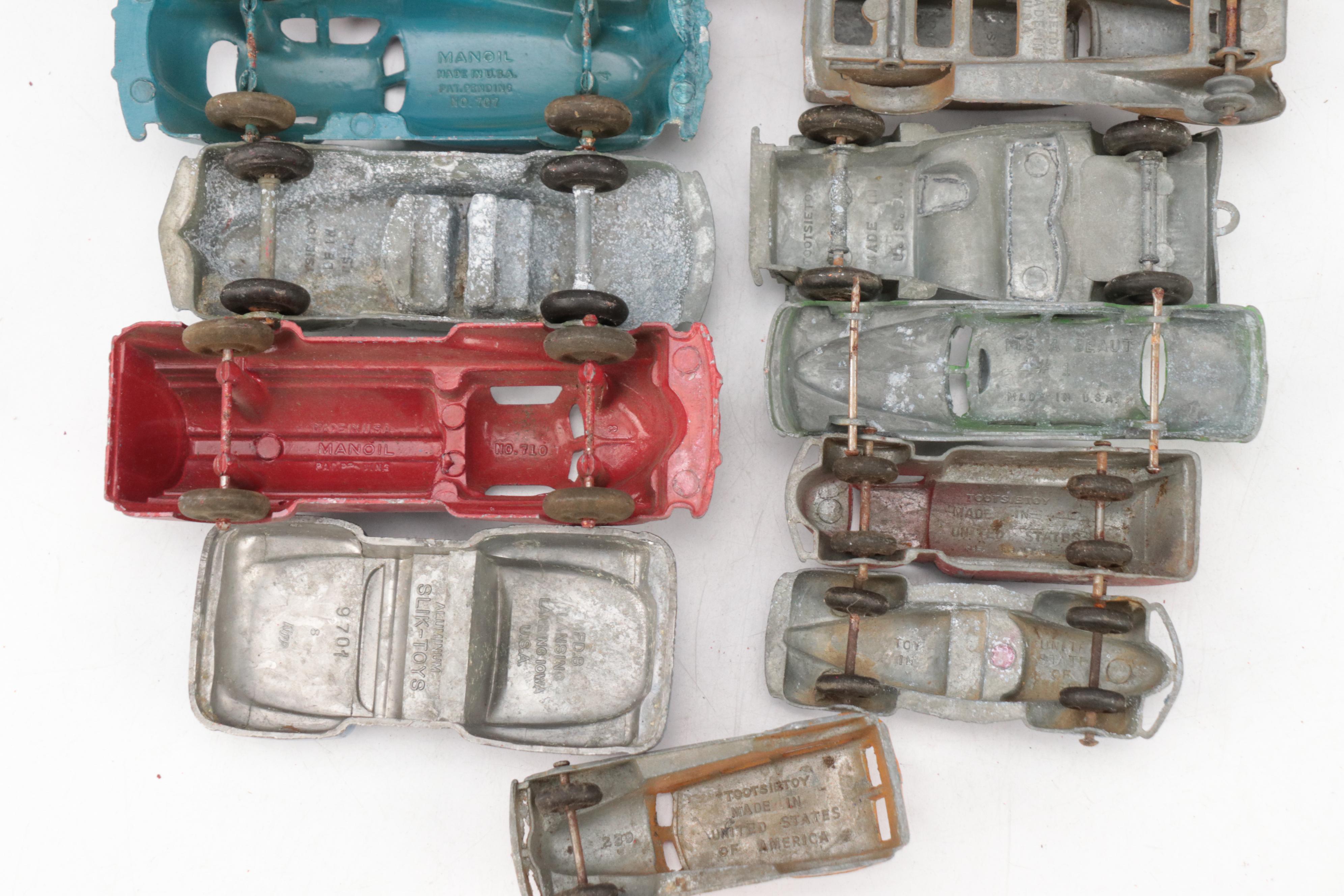 Manoil, TootsieToy, Lansing and More Toy Cars, Mid-20th Century