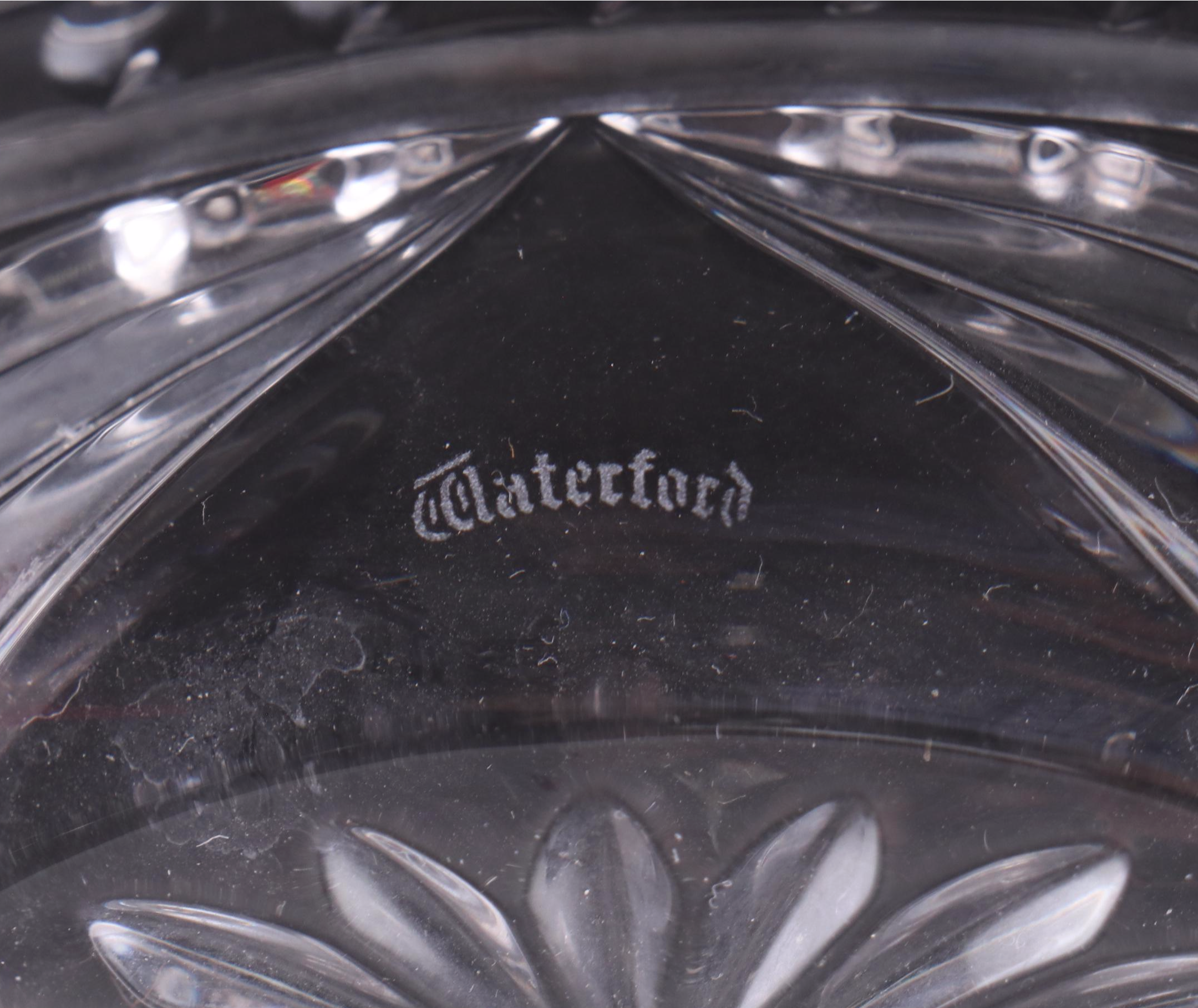 Waterford Crystal Candle Holder, Bowl, and "Pompeii" Pattern Vase