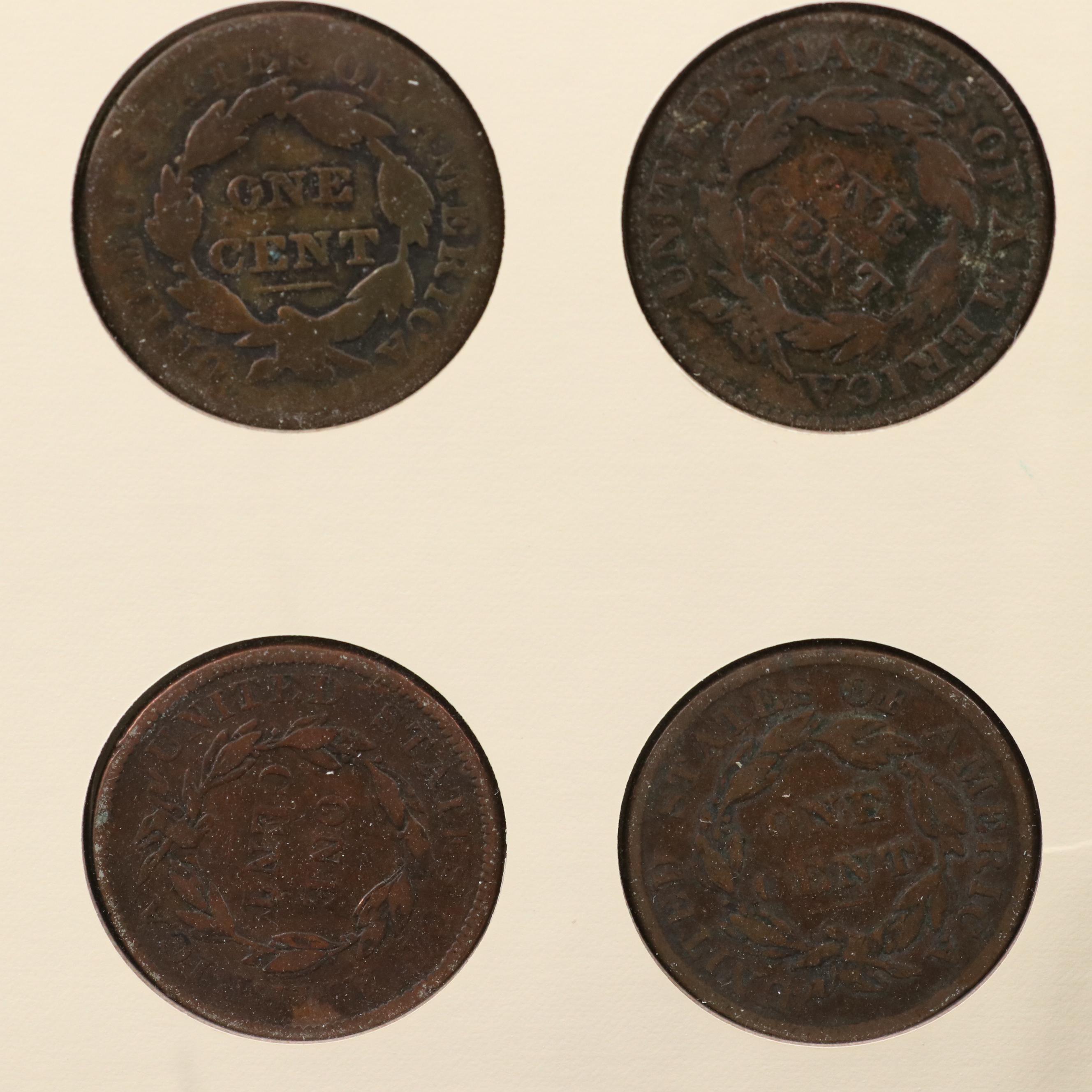 Collection of United States Large Cents Complete From 1806-1857