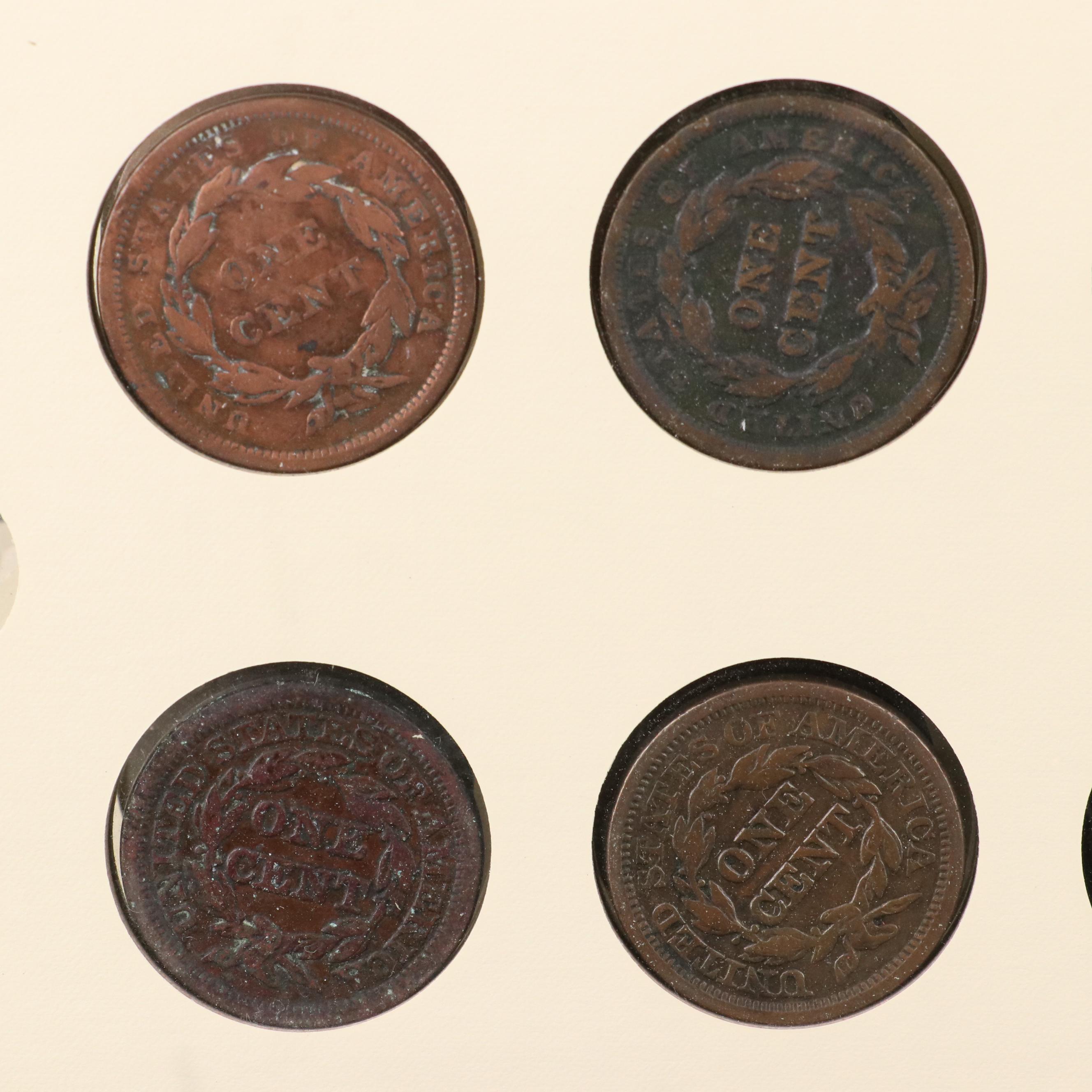 Collection of United States Large Cents Complete From 1806-1857