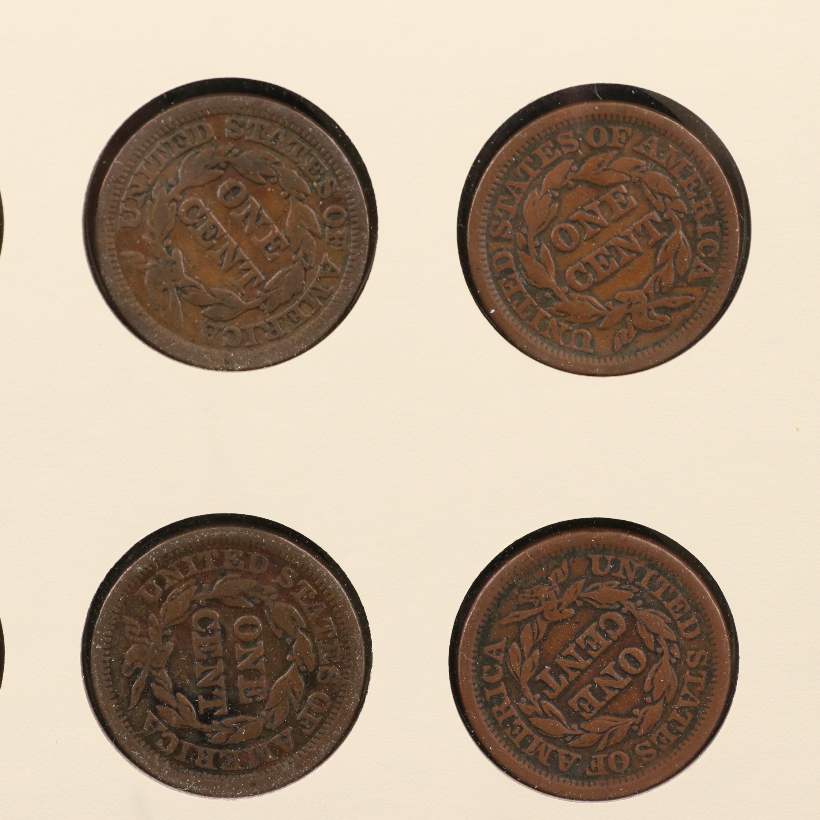 Collection of United States Large Cents Complete From 1806-1857