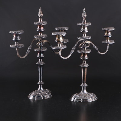 Friedman Silver Co. Silver Plated Candelabrum, Early 20th Century