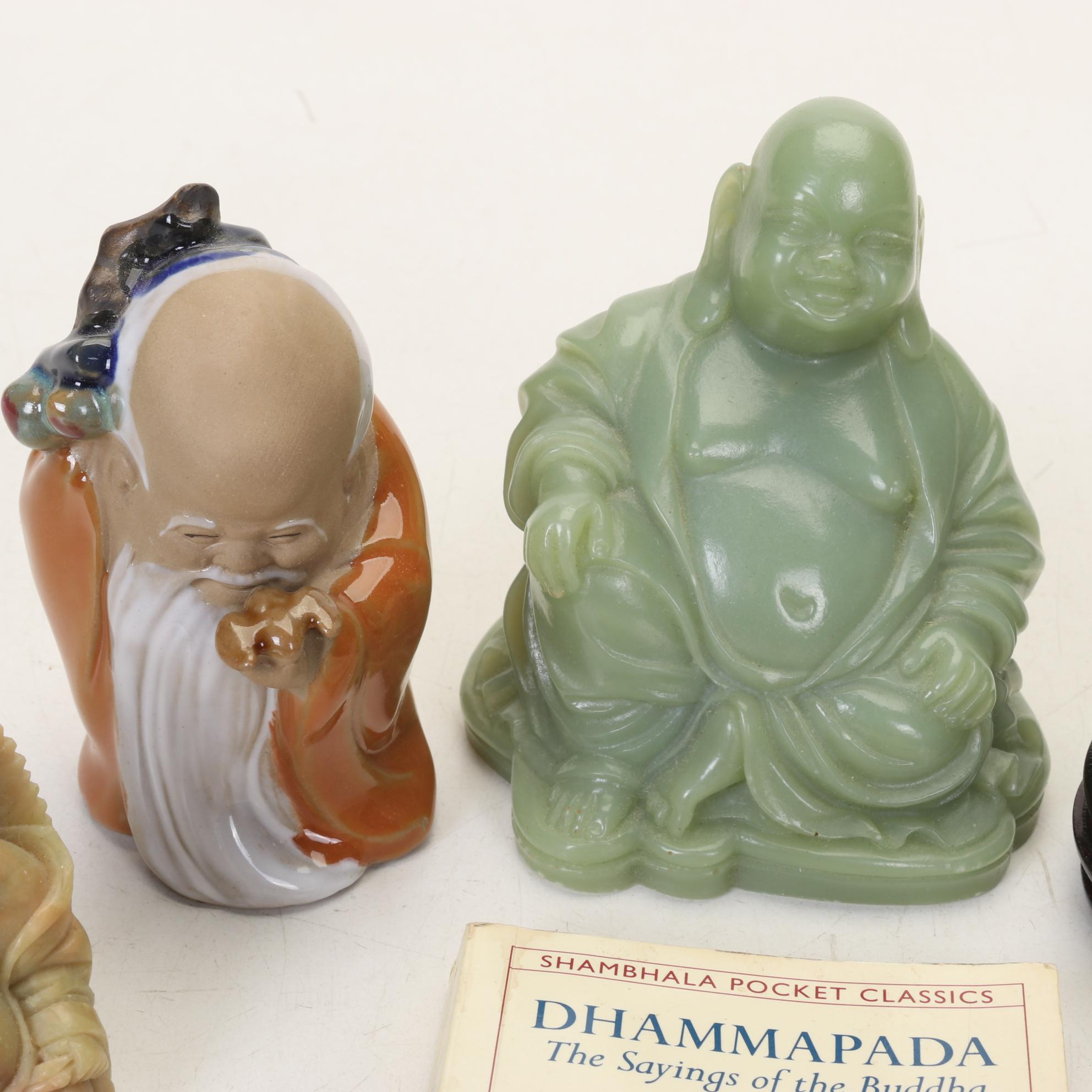 Buddha Collection Features Orange to Green Acrylic Laughing Buddhas and More