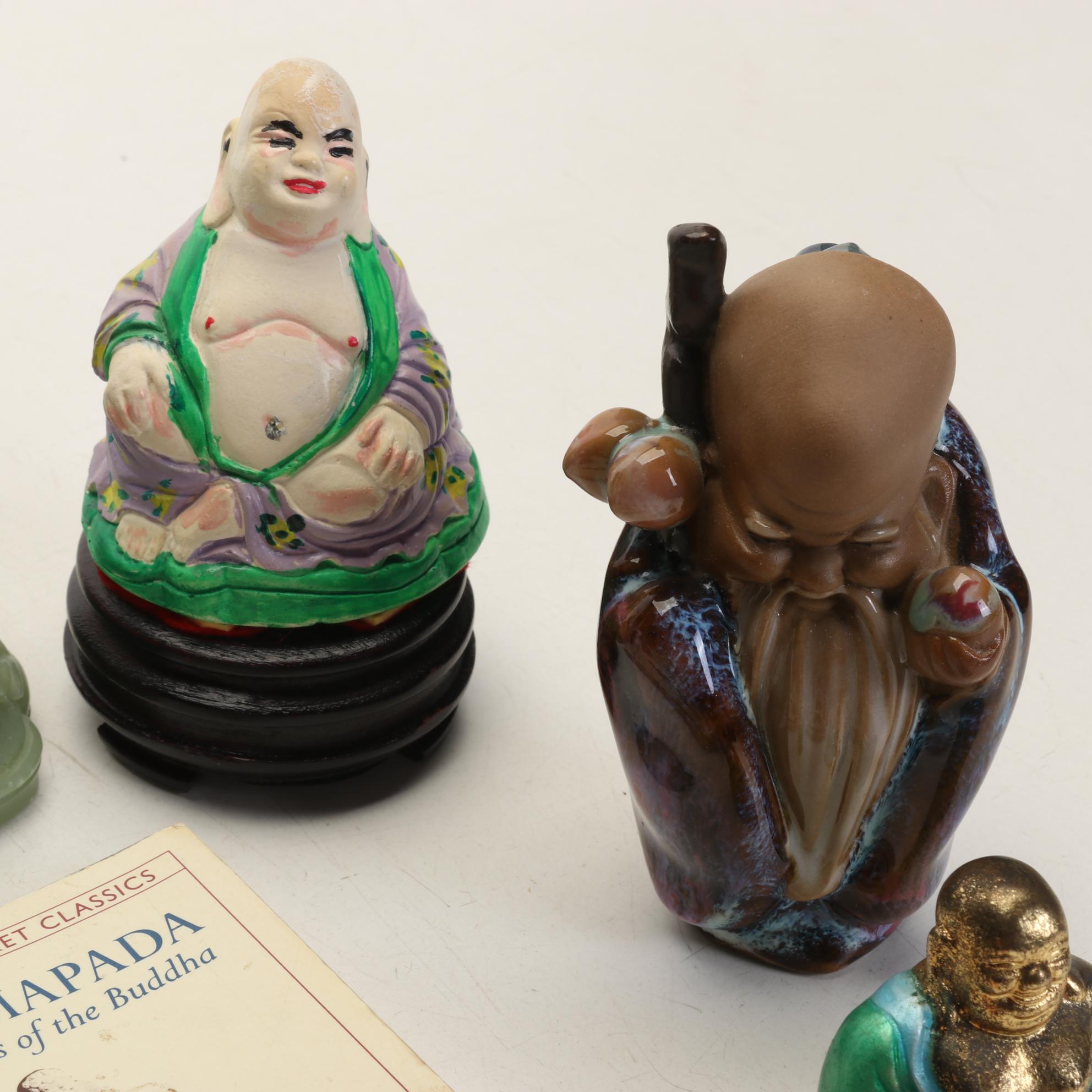 Buddha Collection Features Orange to Green Acrylic Laughing Buddhas and More