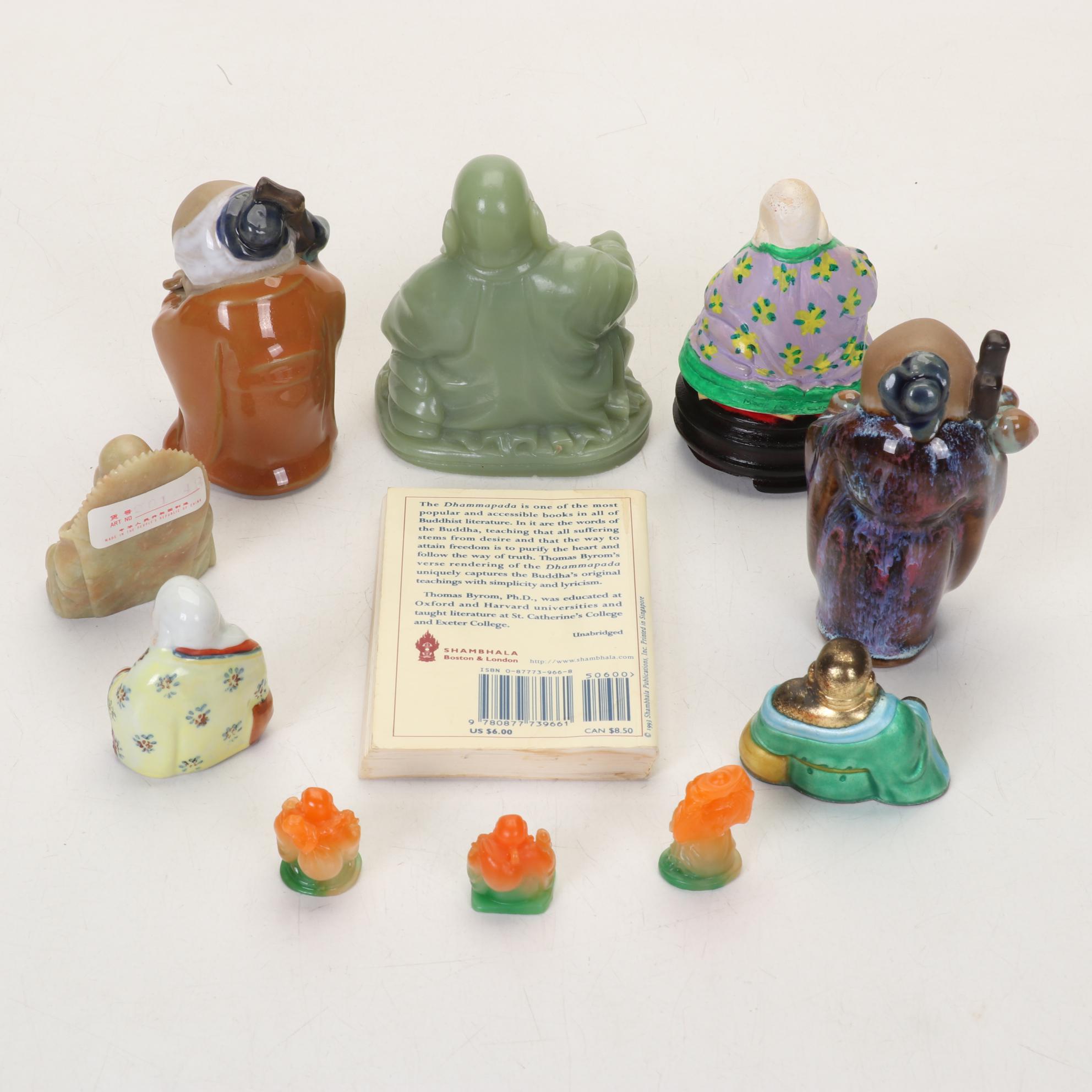 Buddha Collection Features Orange to Green Acrylic Laughing Buddhas and More