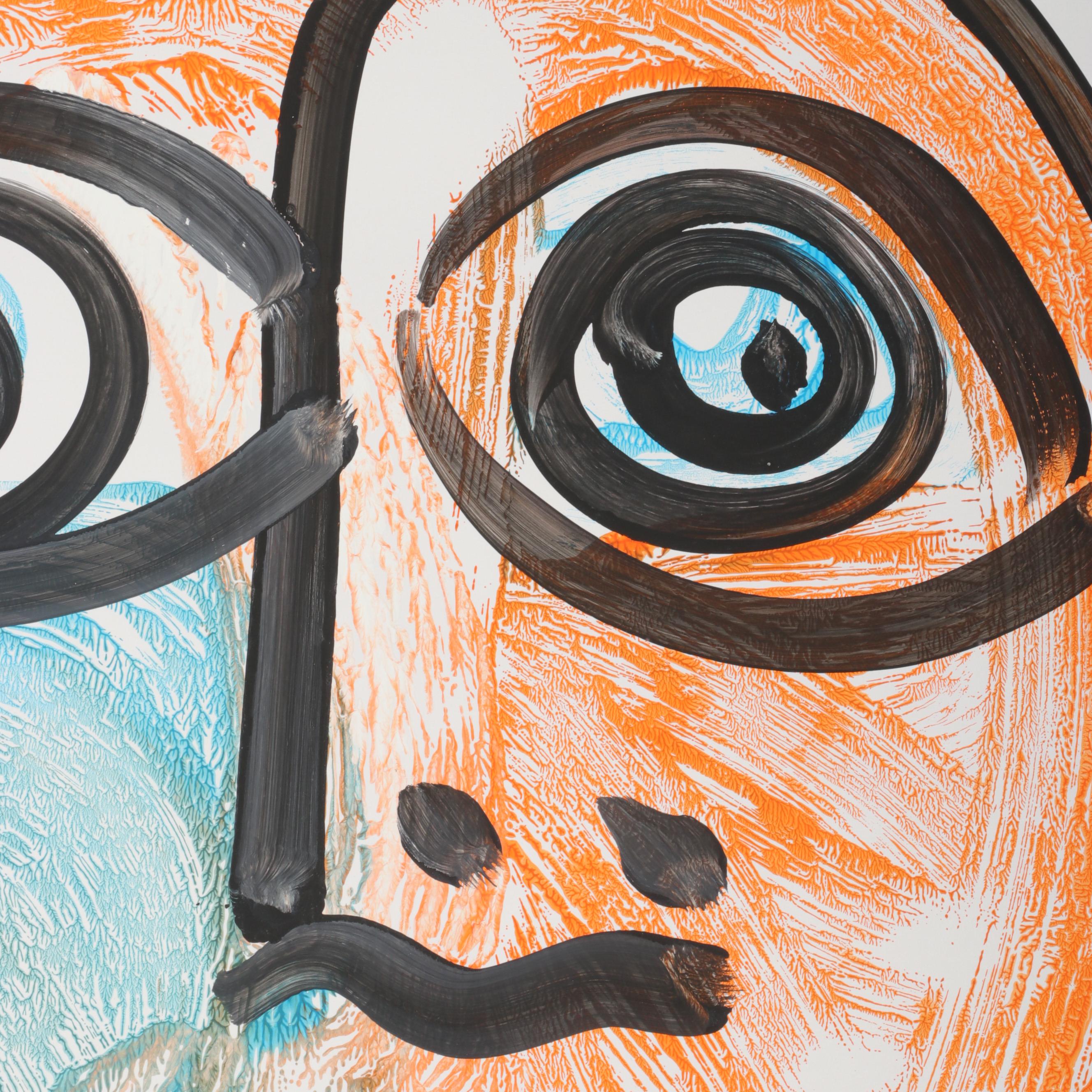 Peter Robert Keil Abstract Acrylic Portrait