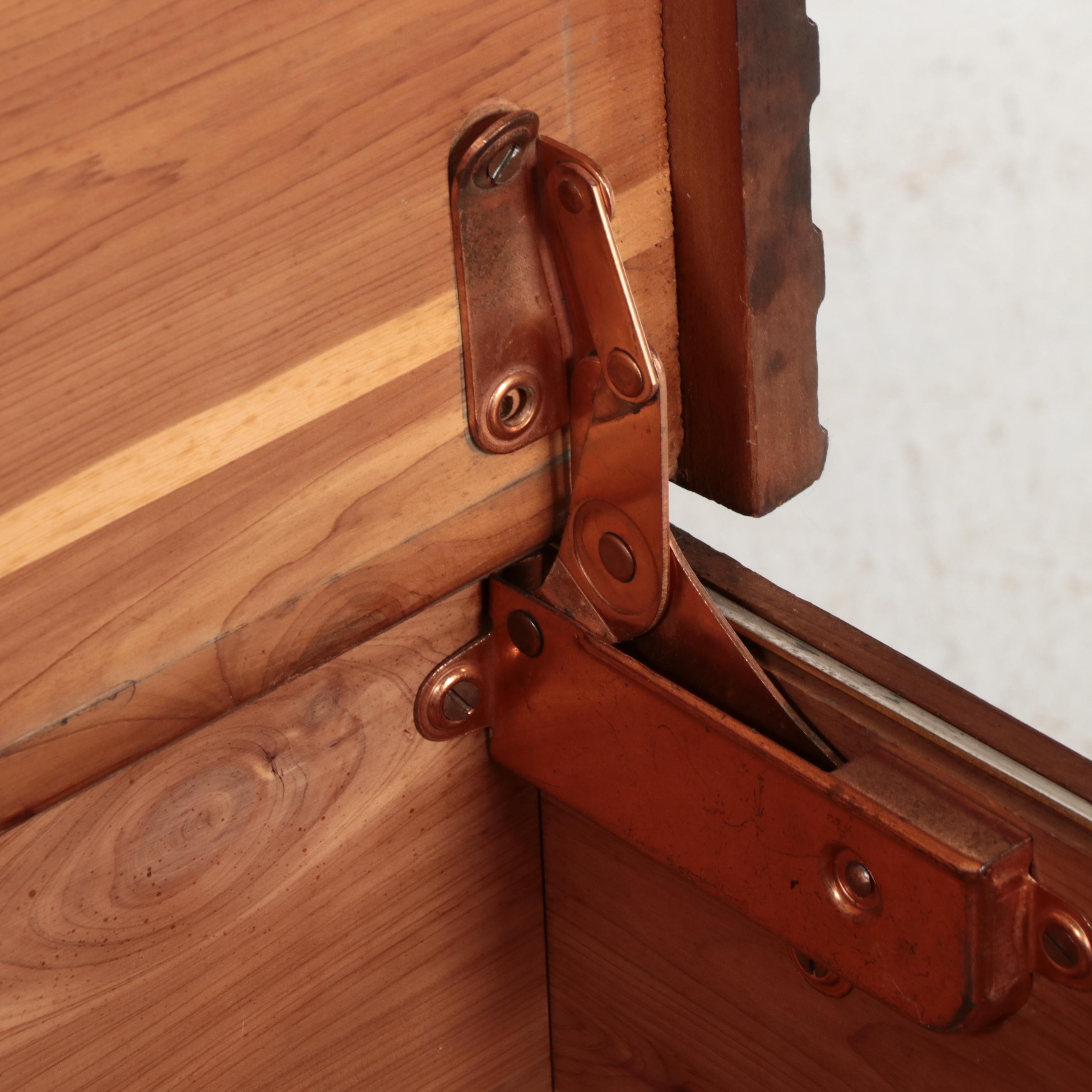 Caswell-Runyon Walnut Cedar Trunk, Mid-20th Century