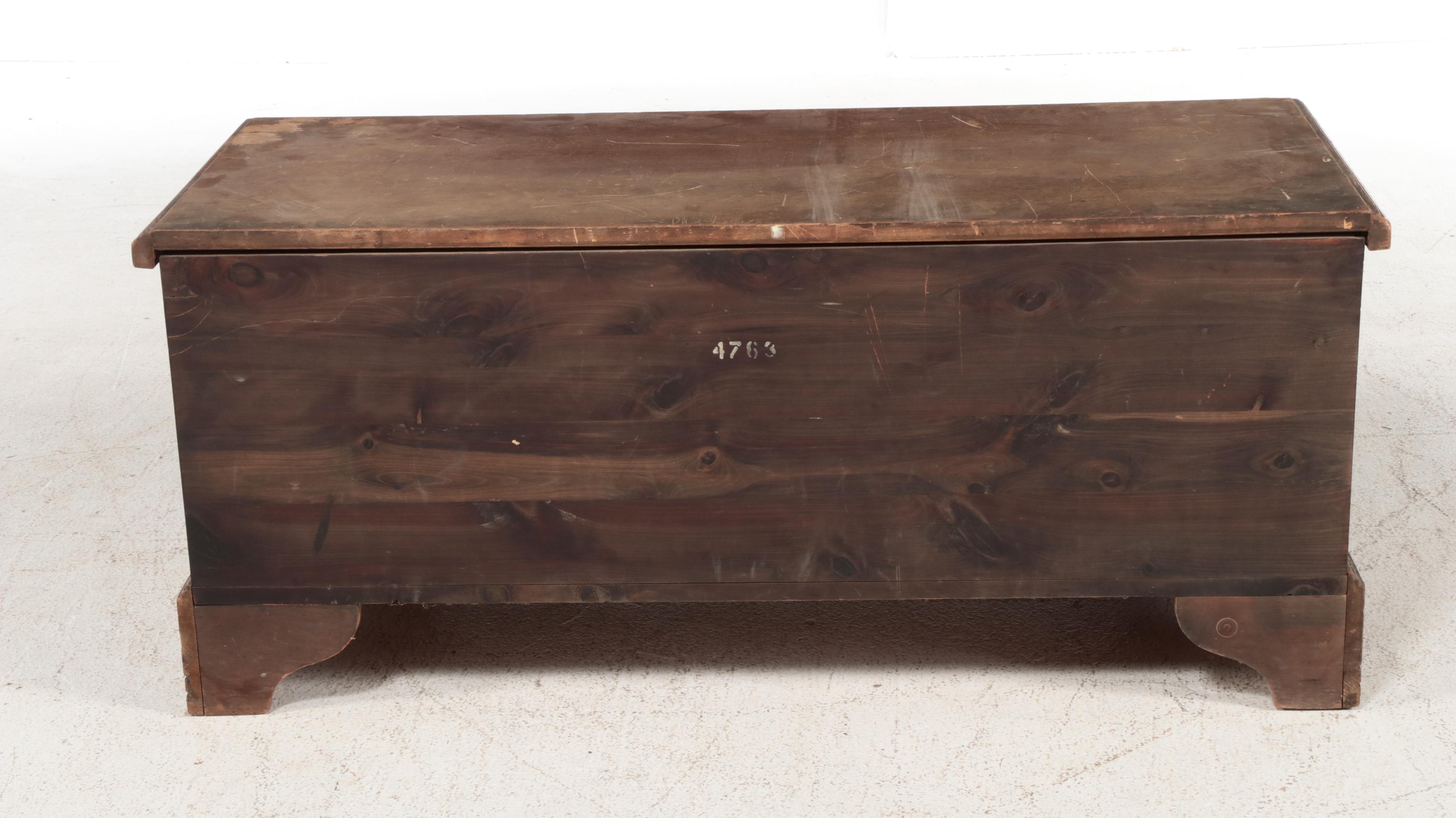 Caswell-Runyon Walnut Cedar Trunk, Mid-20th Century